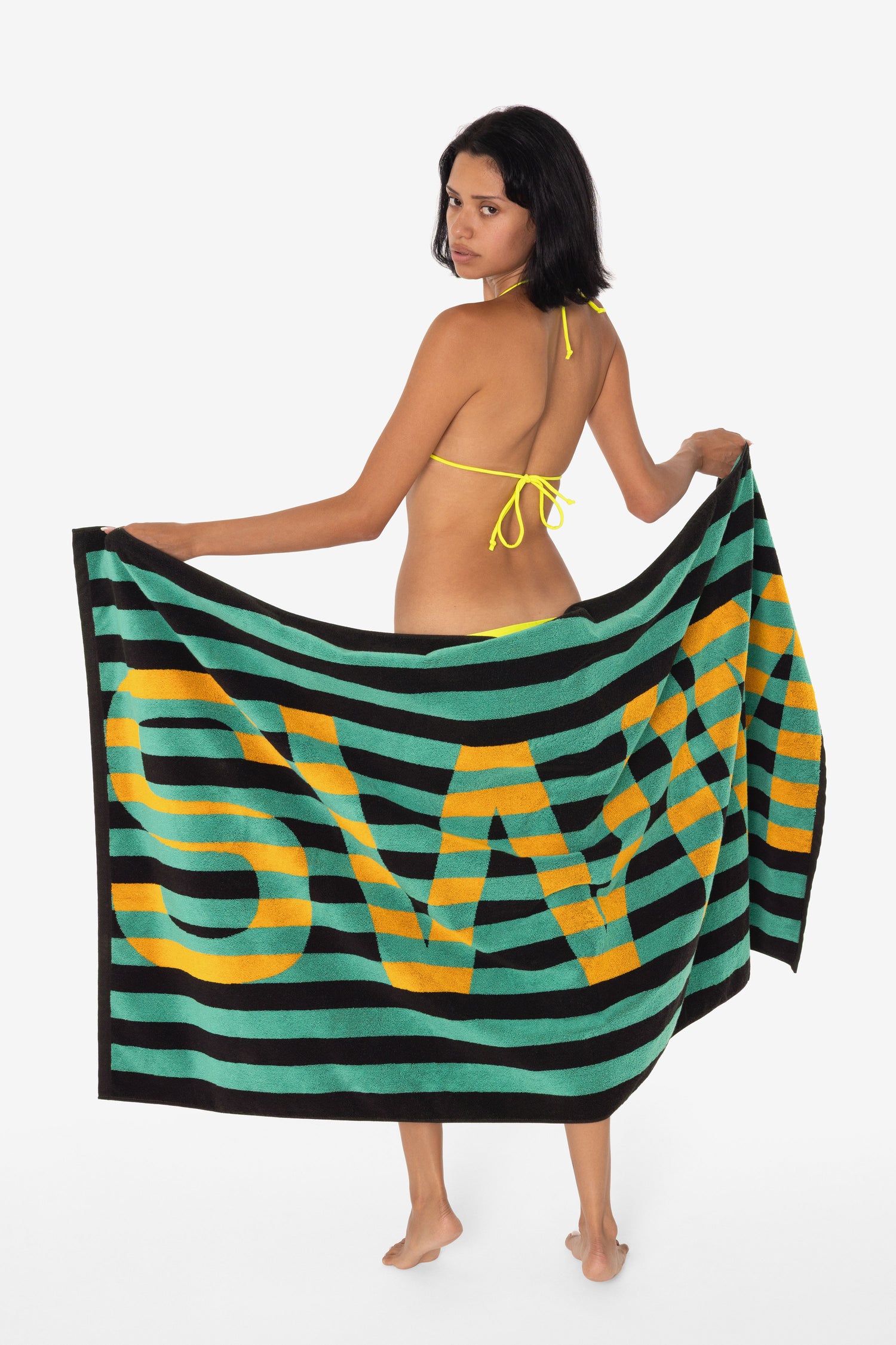 Teal/Black/Yellow SWIM