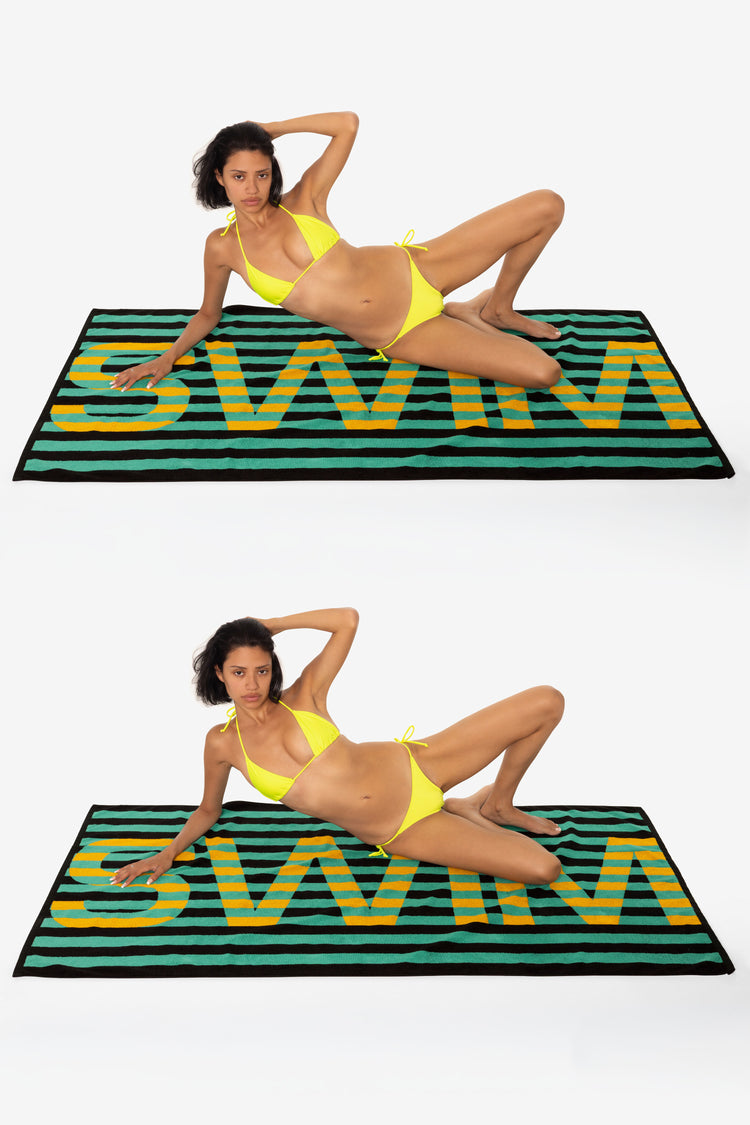 Teal/Black/Yellow SWIM