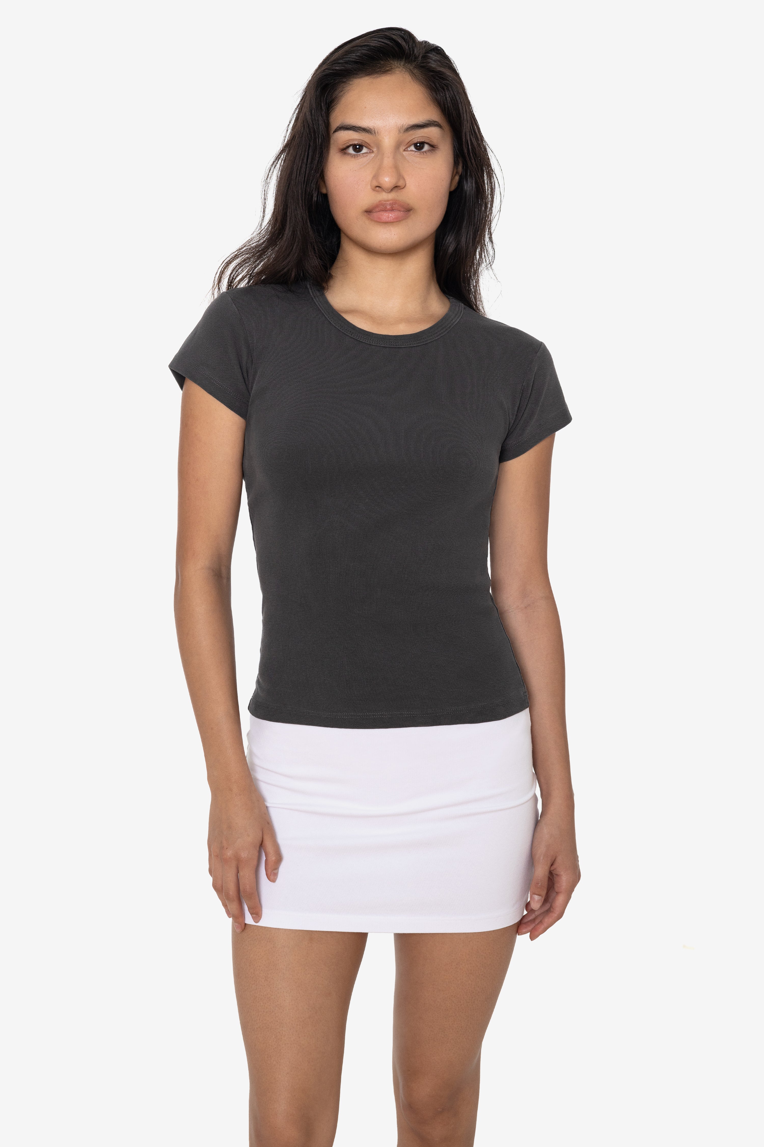 43021GD - Garment Dye Cap Sleeve Baby Rib T-Shirt – Los Angeles