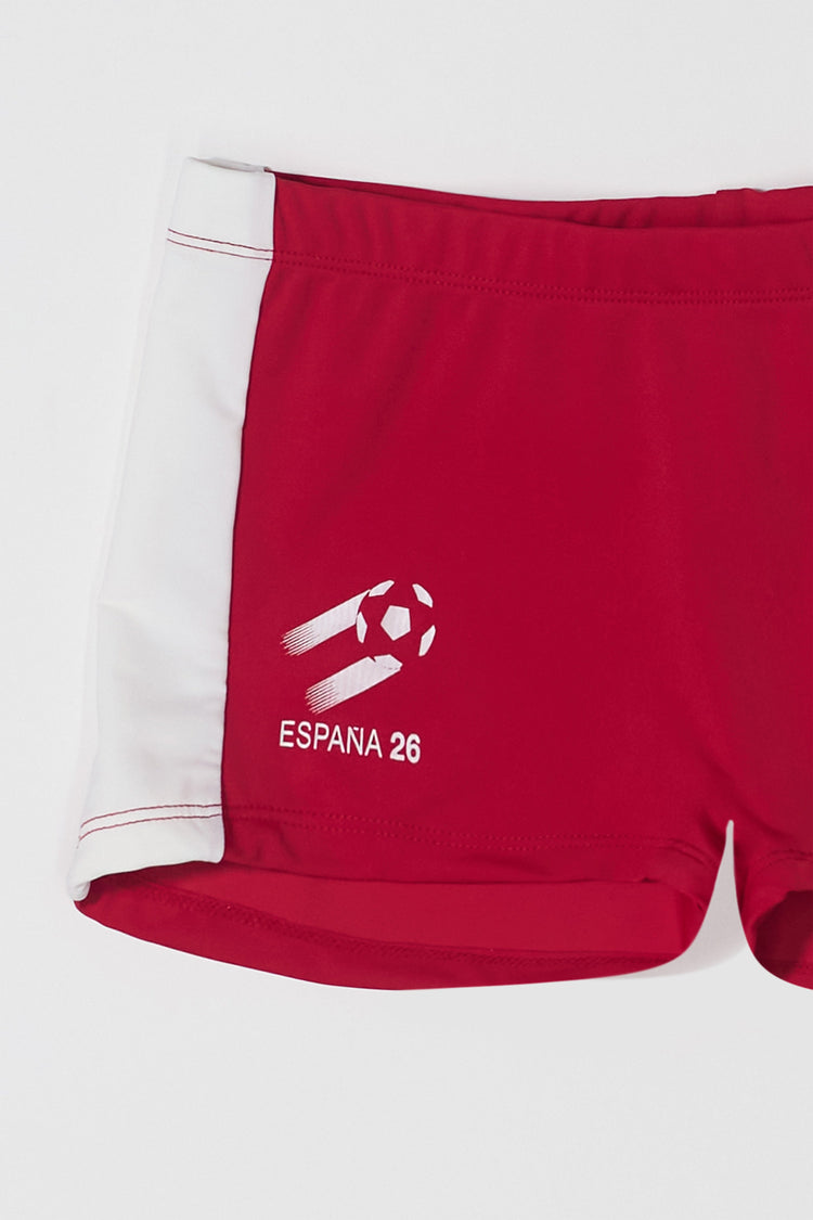 España Tricot Shorts Red/White