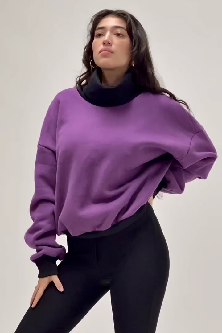 HUMMHUANJ Womens Sweatshirts Hoodies Crewneck Oversized,airplane outfit  women,sexy tops for women cleavage,dress sale,concert outfit,daily deals of  the day prime today only lightning,purple tops
