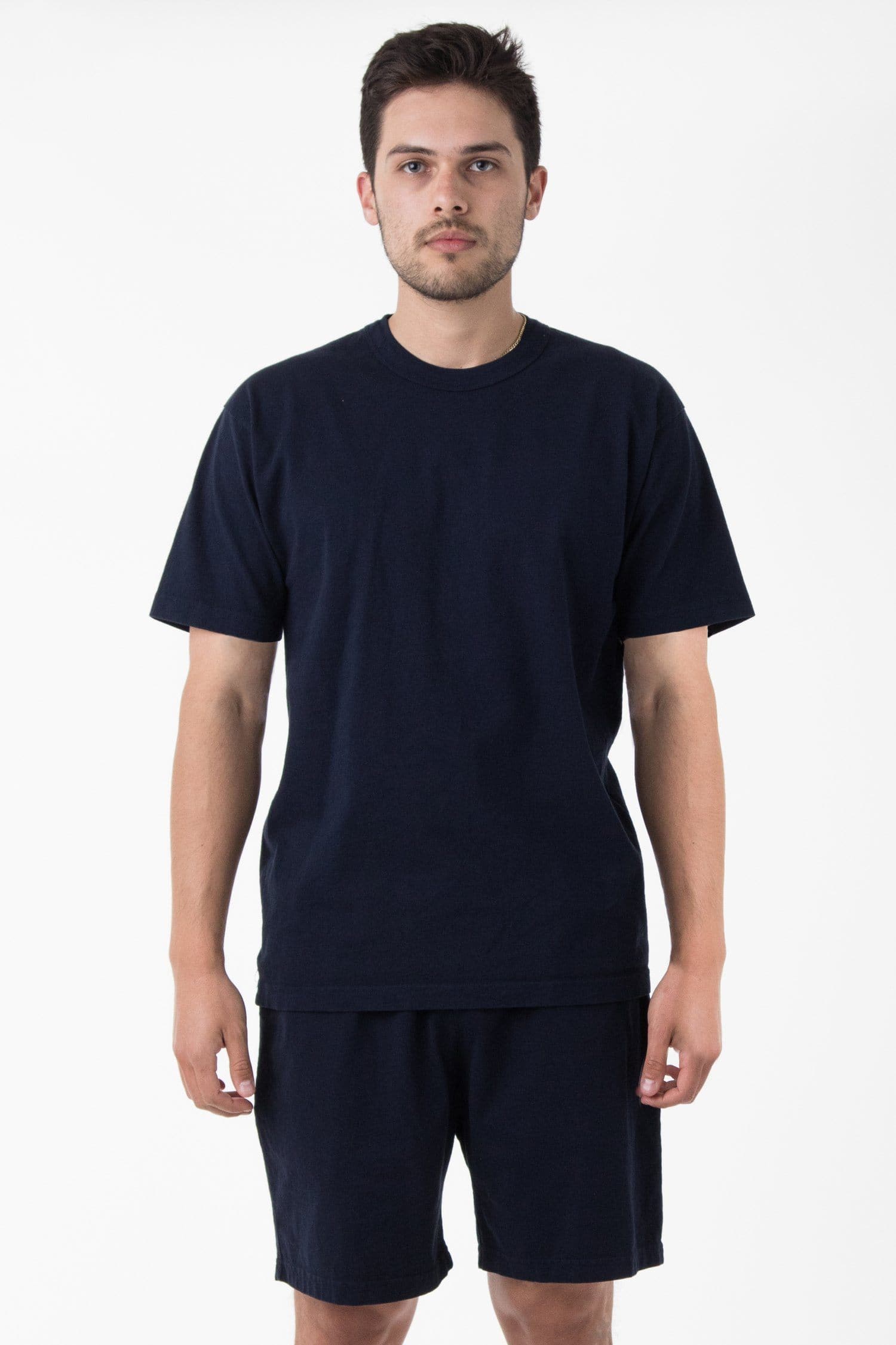 1203GD - Short Sleeve Binding Garment Dye T-Shirt – Los Angeles Apparel