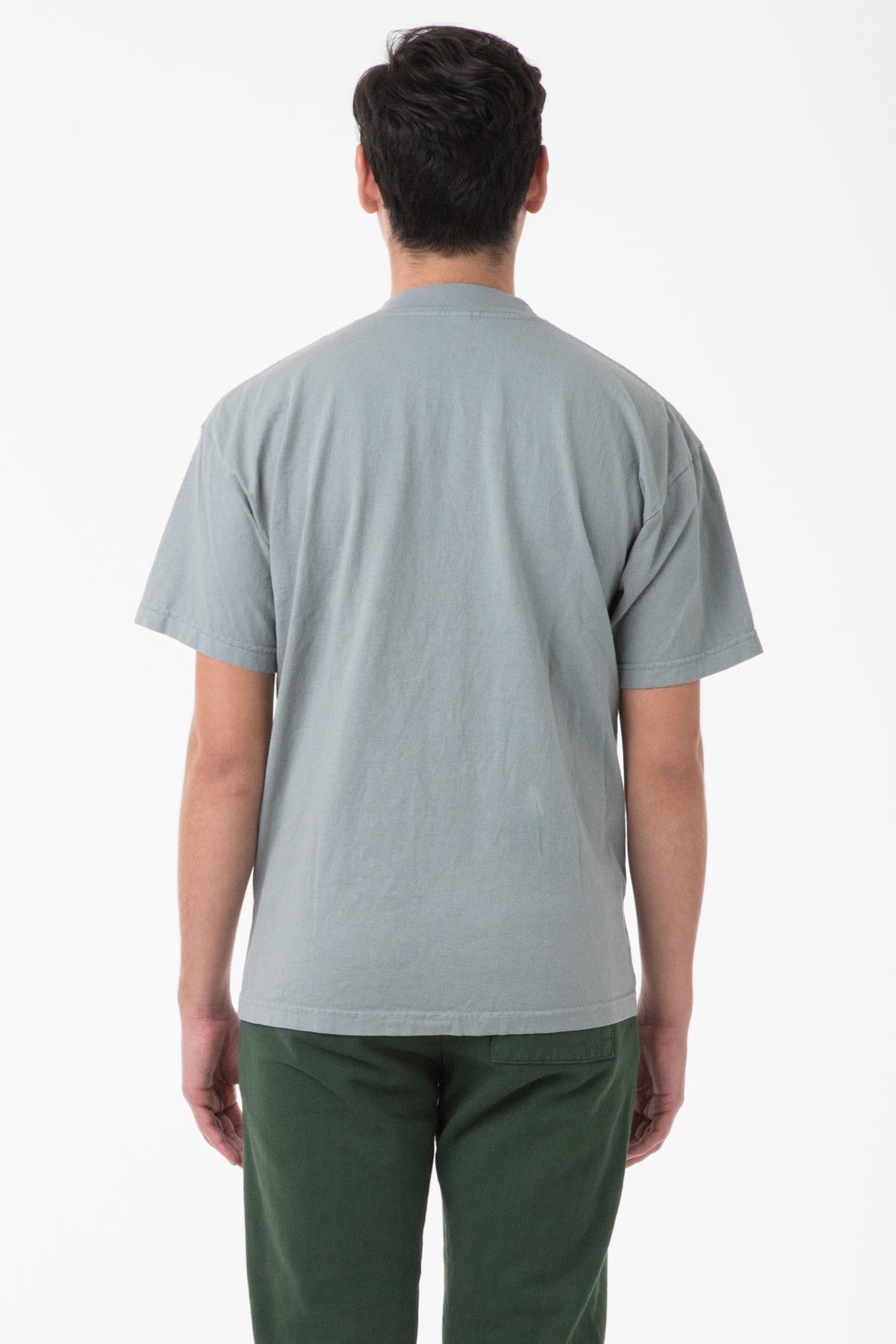 1405GD - Short Sleeve Garment Dye Mockneck T-Shirt
