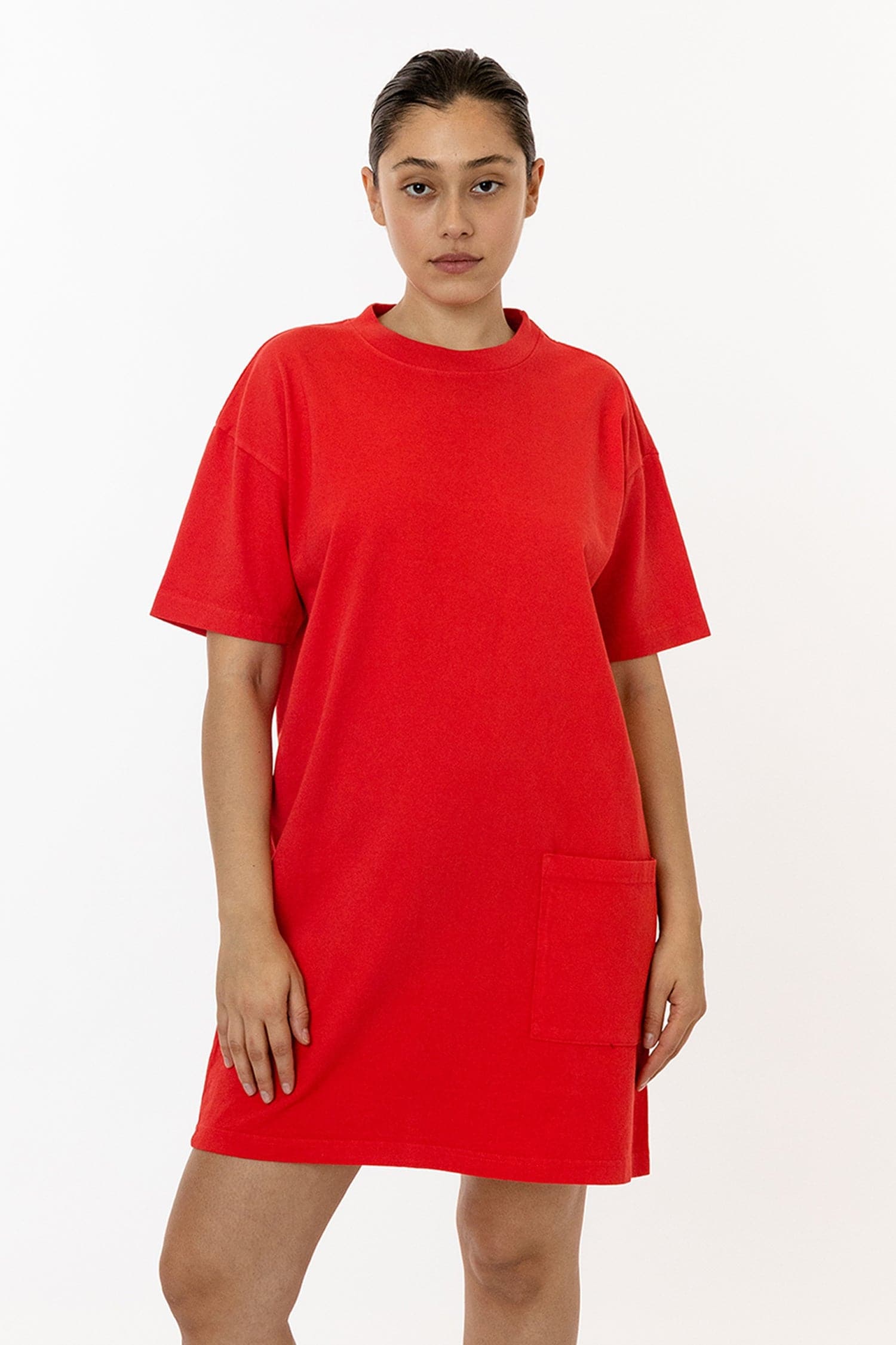 red long t shirt dress Time and Tru Women's 100% Cotton Midi T-Shirt Dress