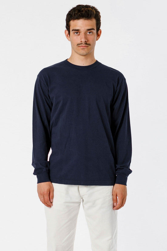 1807GD - 6.5oz Long Sleeve Garment Dye Crew Neck T-Shirt – Los Angeles ...