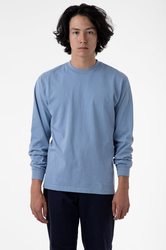 1807GD - 6.5oz Long Sleeve Garment Dye Crew Neck T-Shirt – Los Angeles ...