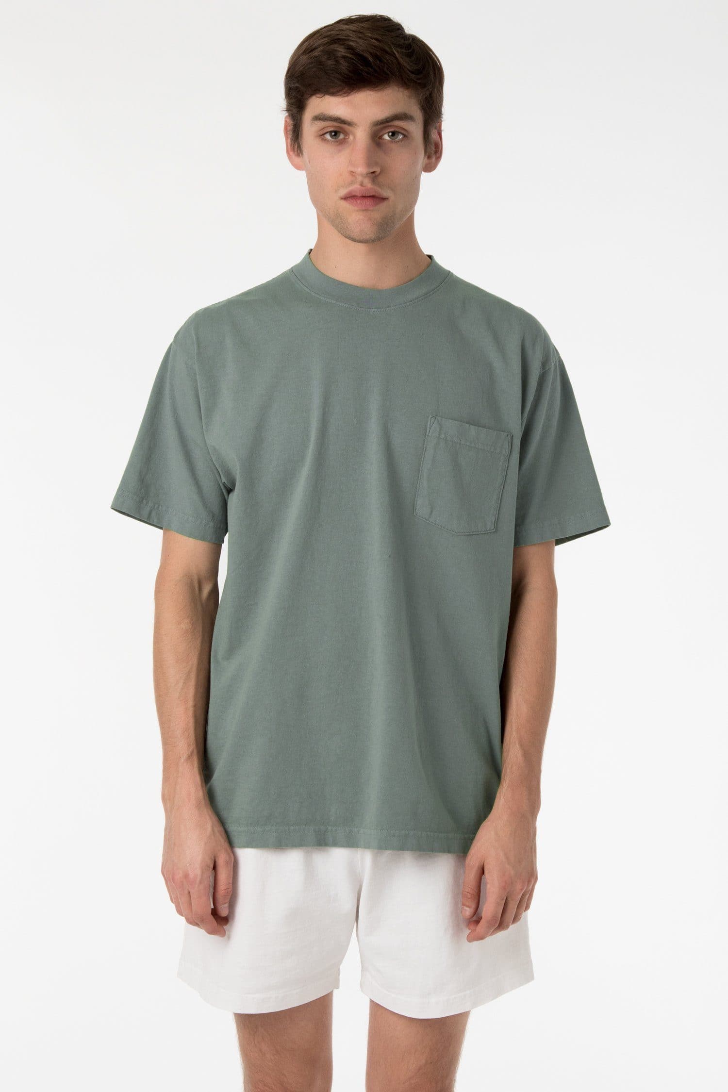 1809GD - Short Sleeve Garment Dye Pocket T-Shirt – Los Angeles Apparel