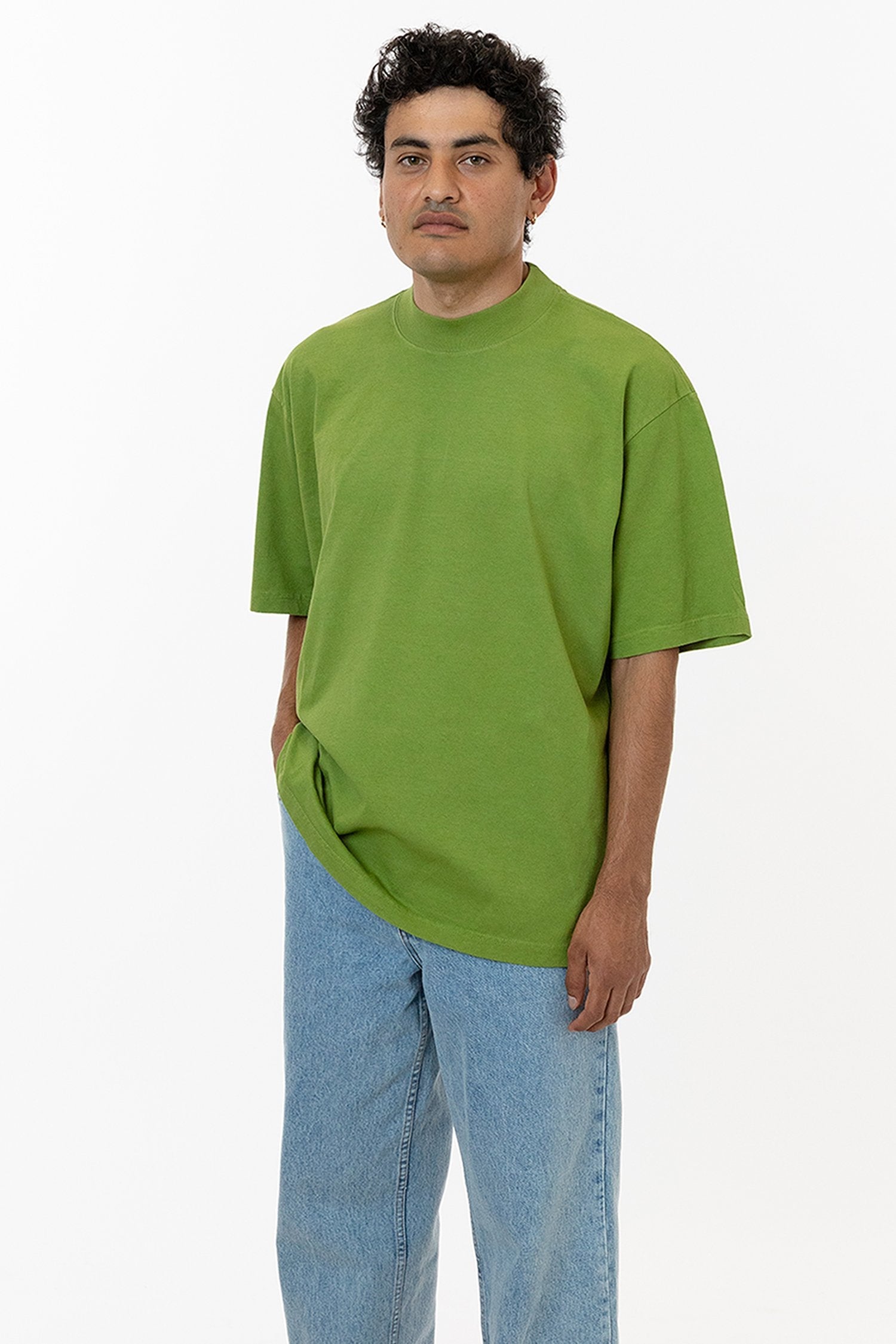 1825GD Mix - Oversized Short Sleeve High Mockneck T-shirt – Los Angeles  Apparel
