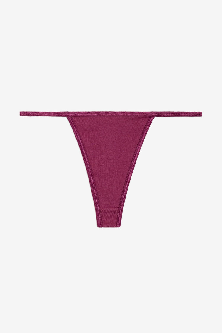 Los Angeles Apparel 8390 Cotton Spandex Thong Panty - From $6.43