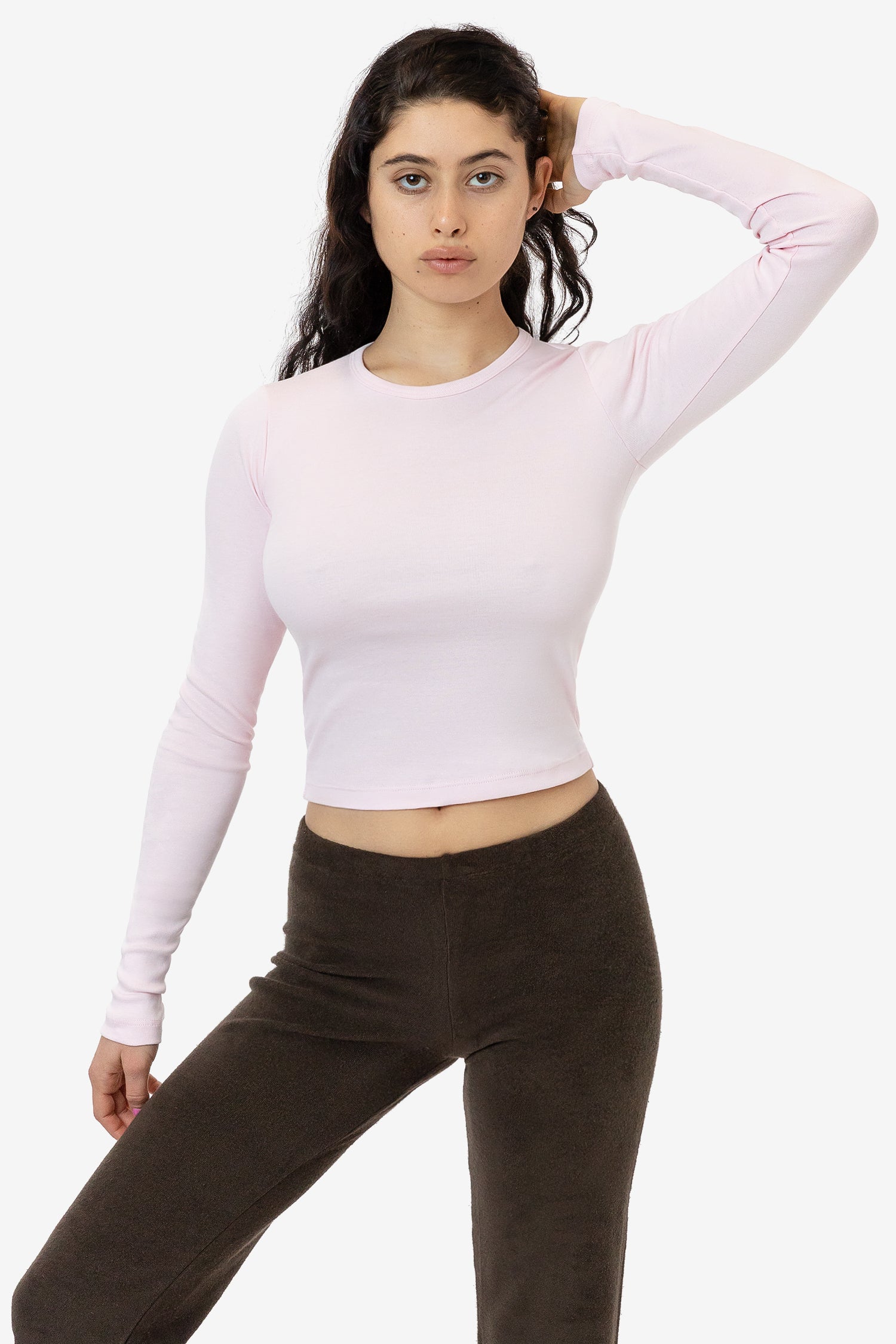 43007 - Baby Rib Long Sleeve Crewneck Tee