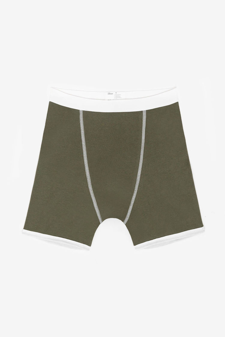 Cotton Rib Sport Brief: Grey Sage, Mens Underwear