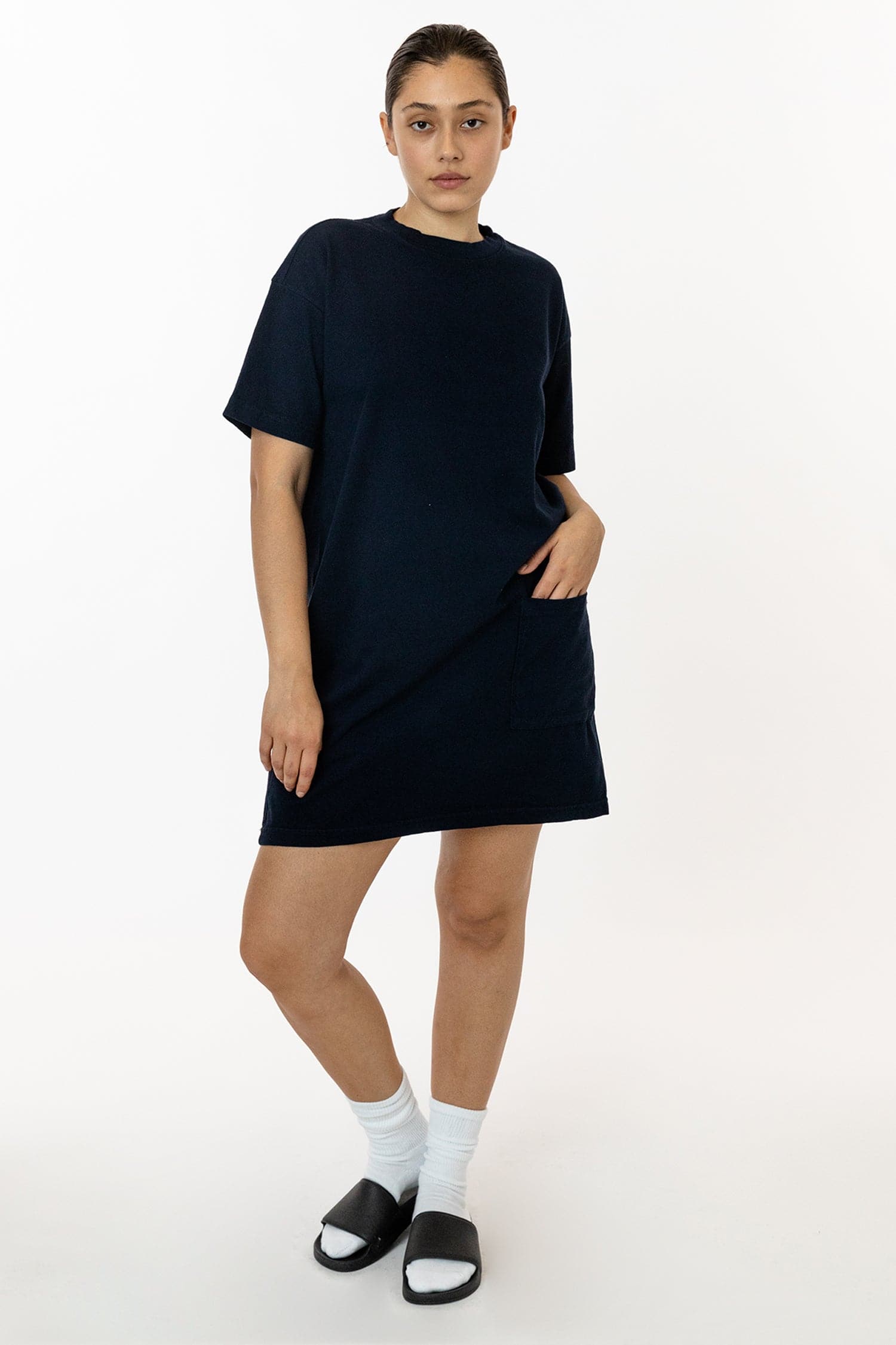blue oversized t shirt dress Weekday - Oversized T-Shirt Dress - Women - Cotton - XS