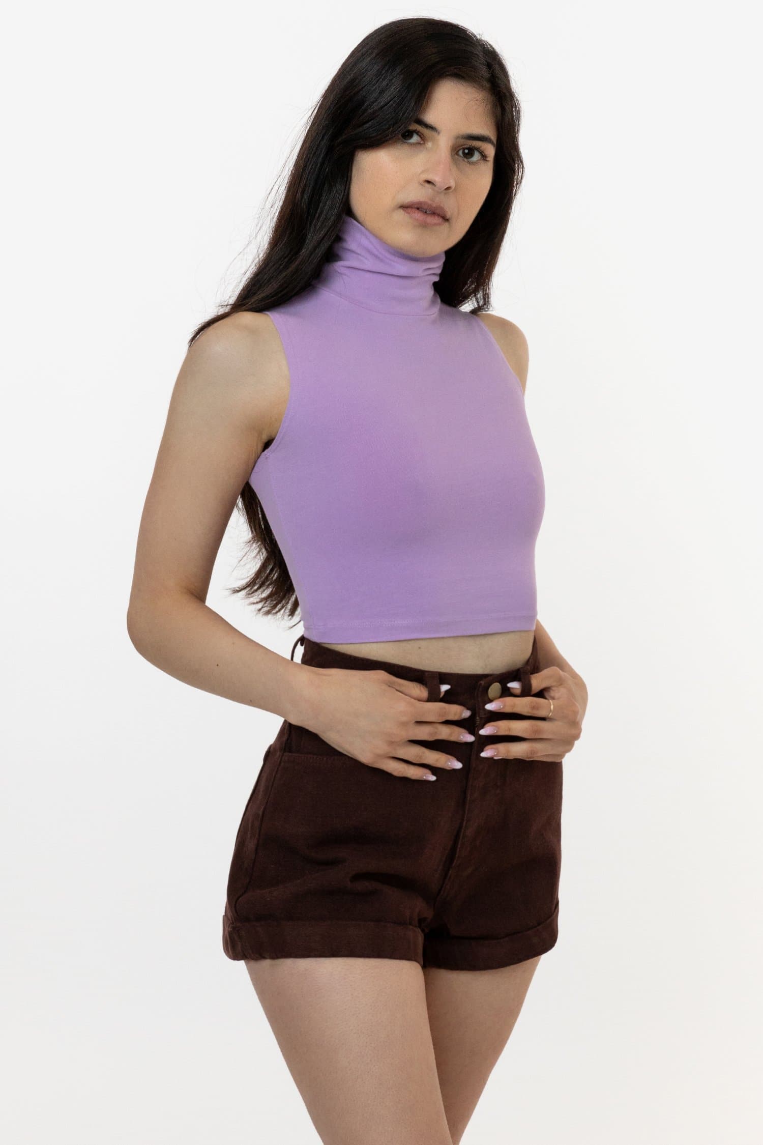 Dunnes Womens Purple Nylon Cropped Tank Size L Round Neck Pullover - S –  Preworn Ltd