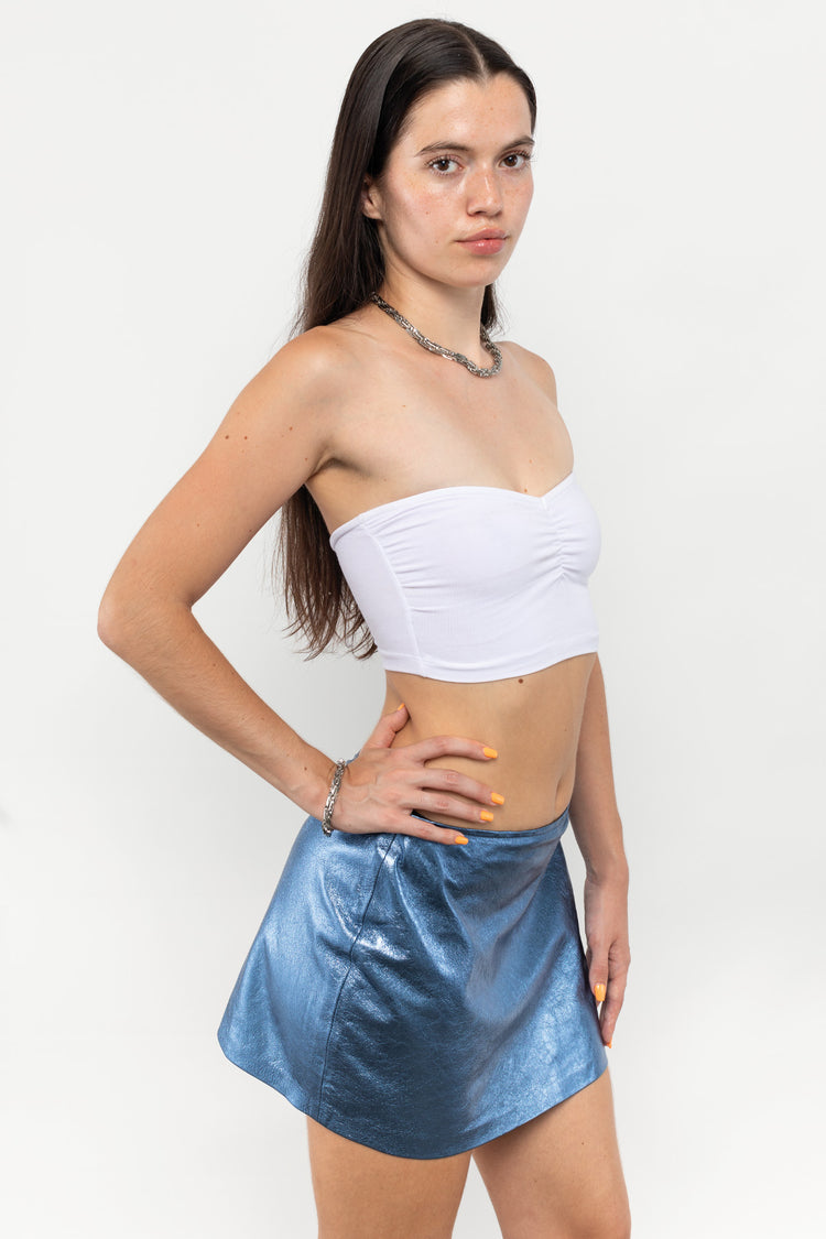 8337GD - Garment Dye Ruched Front Tube Top
