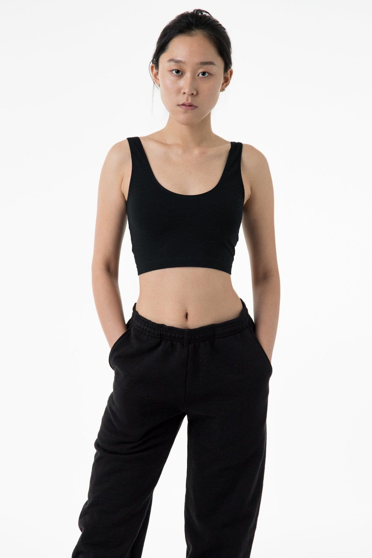 Cotton Spandex Tank Crop Top from Los Angeles Apparel