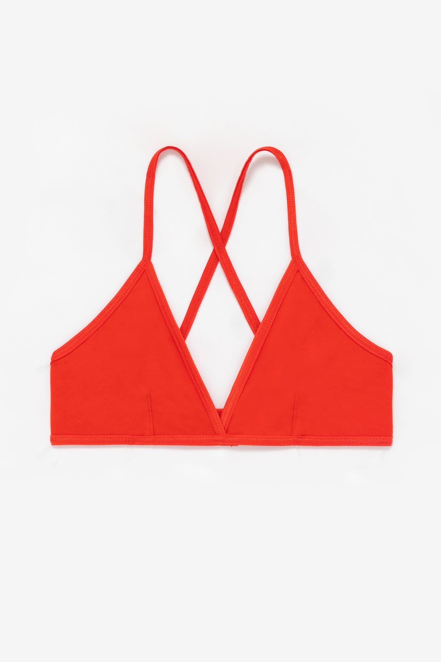 American Apparel Cotton Spandex Jersey Cross-Back Bra ($16) ❤ liked on  Polyvore featuring activewear, sports bras, cross ba…