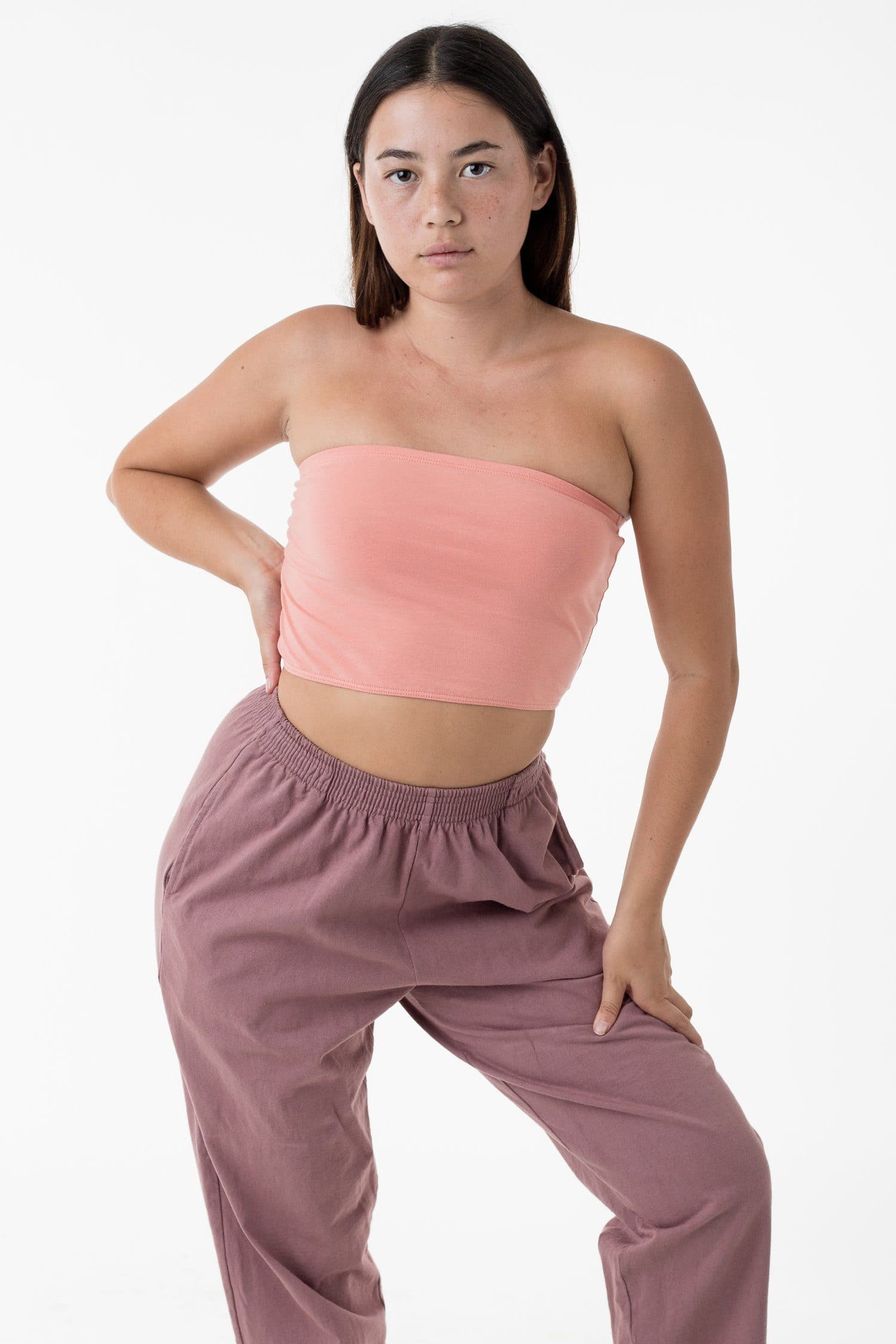 Pink Crop Tube Top, Cropped Tube Top, Crop Tops for Women, Cropped