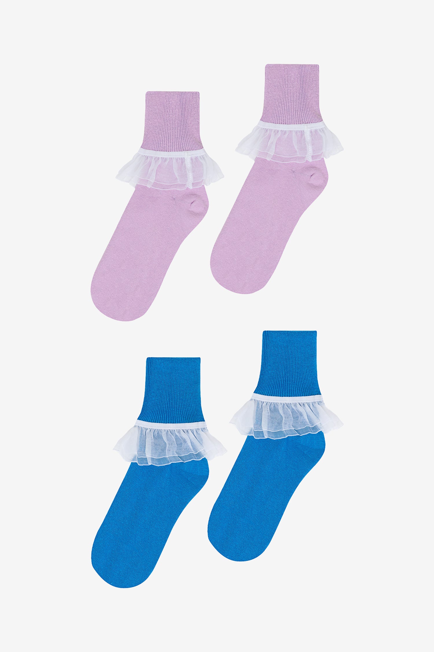 Silky White Frilly Juvenile Ballroom Dance Socks – La Pointe Boutique - Foto 5