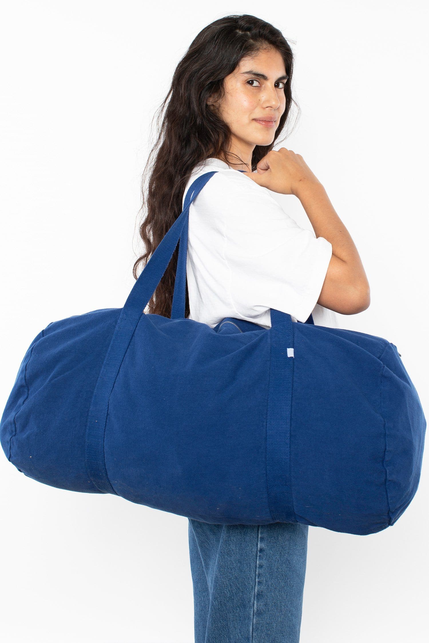 Denim weekender outlet bag