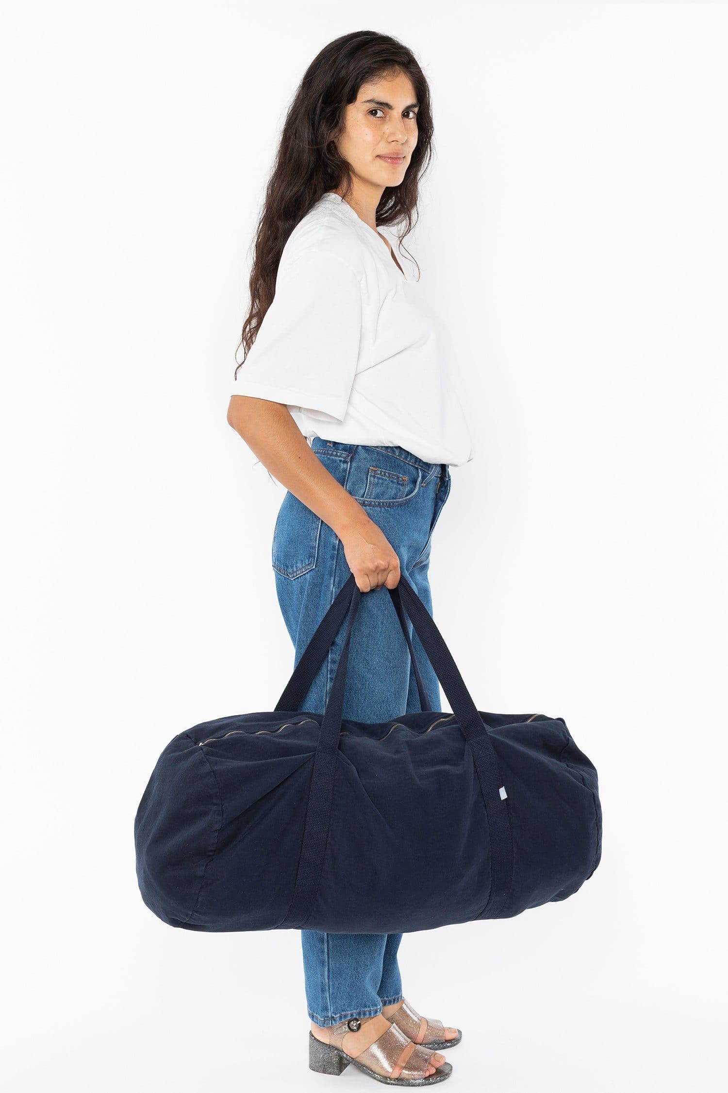 Denim gym bag hot sale