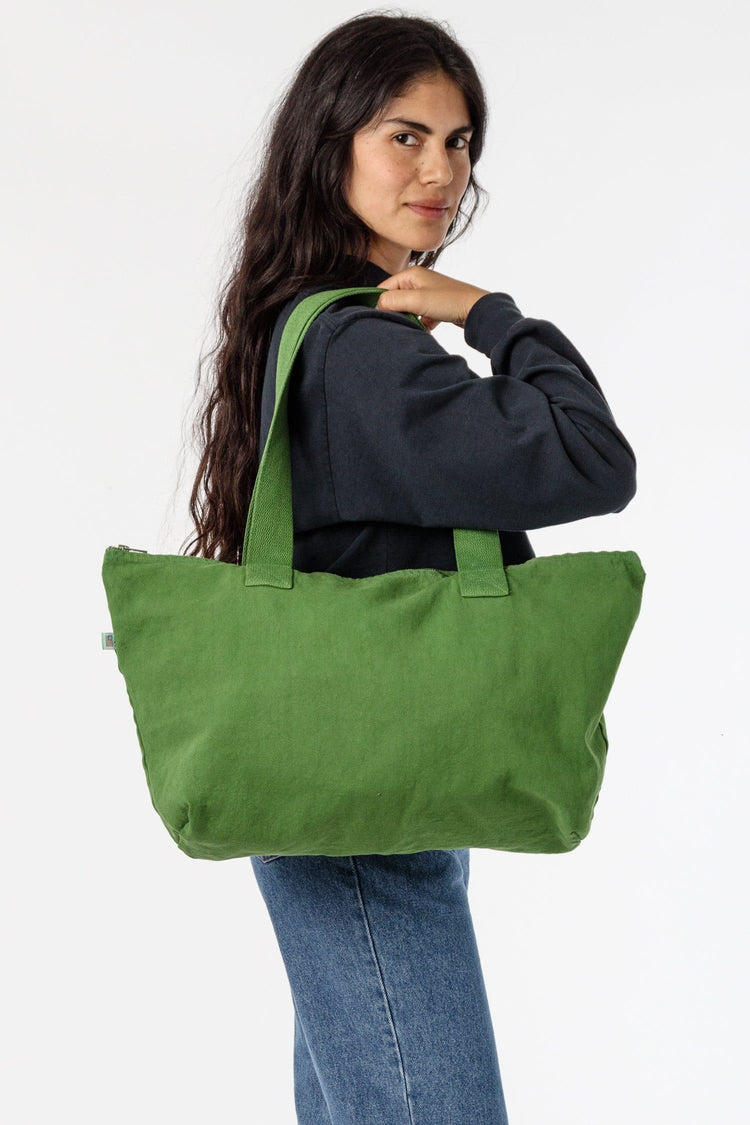 Go Green Tote Bag With Zipper