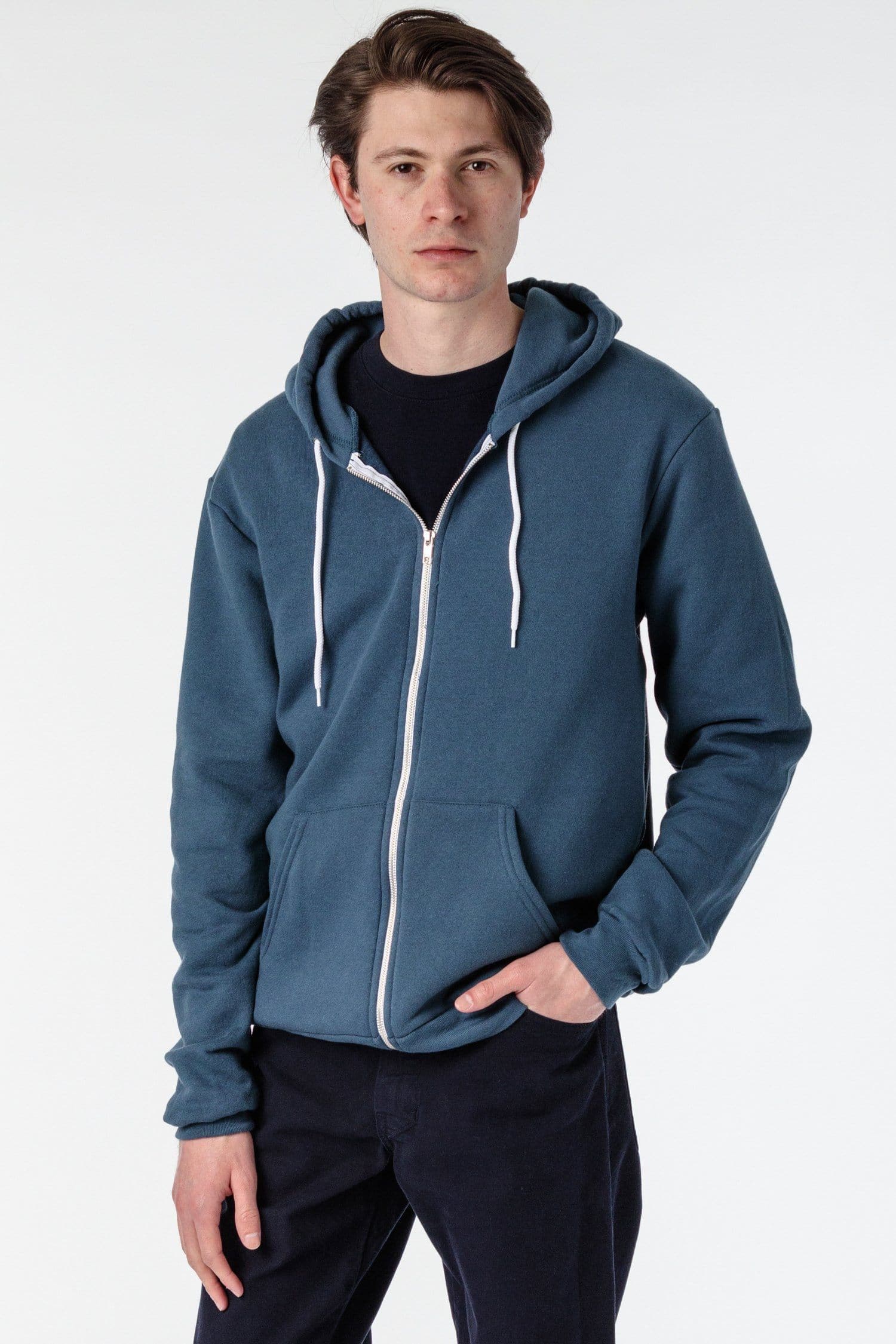 American apparel hotsell zip up hoodie