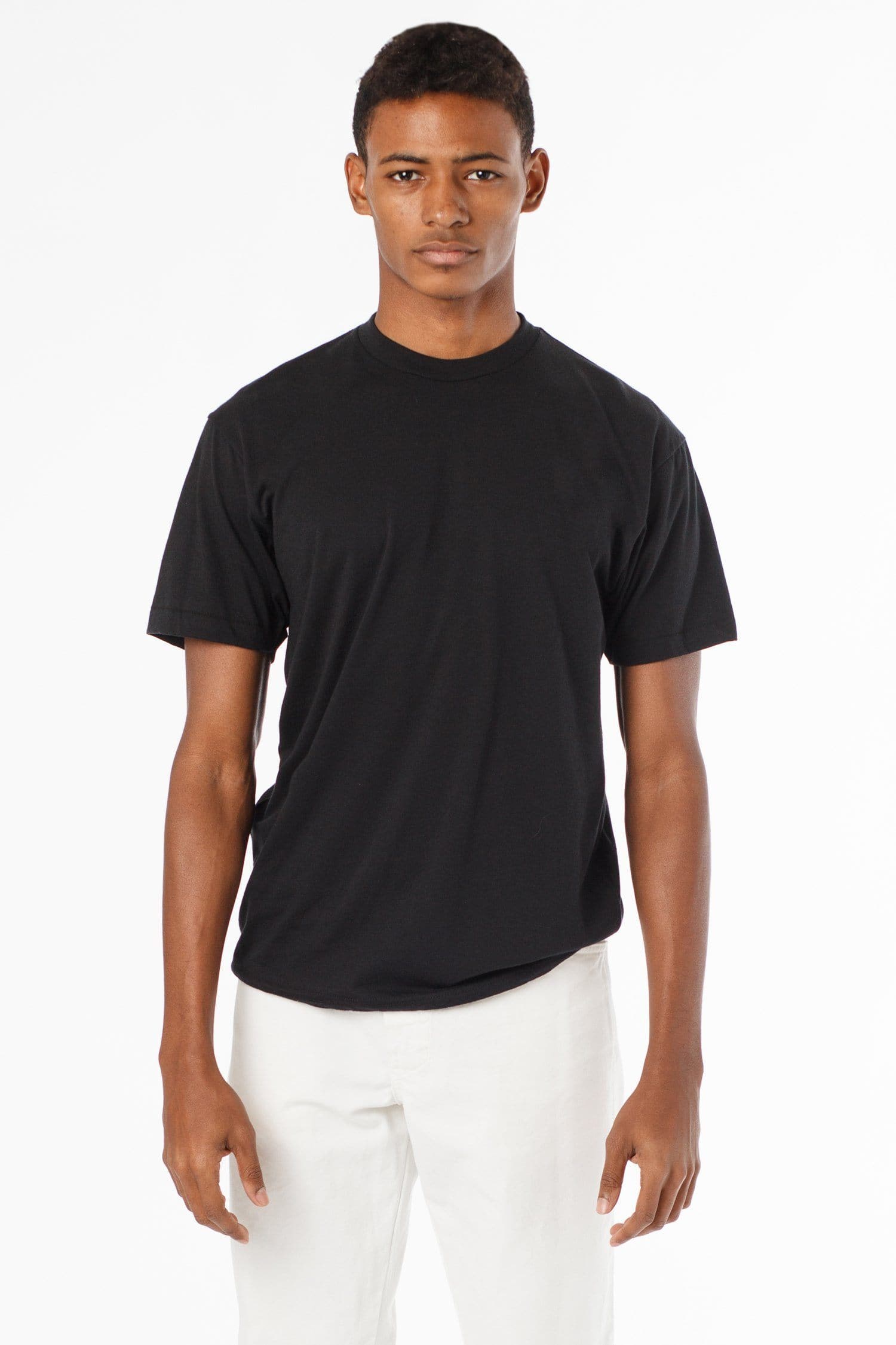 Plain Black T Shirt Models