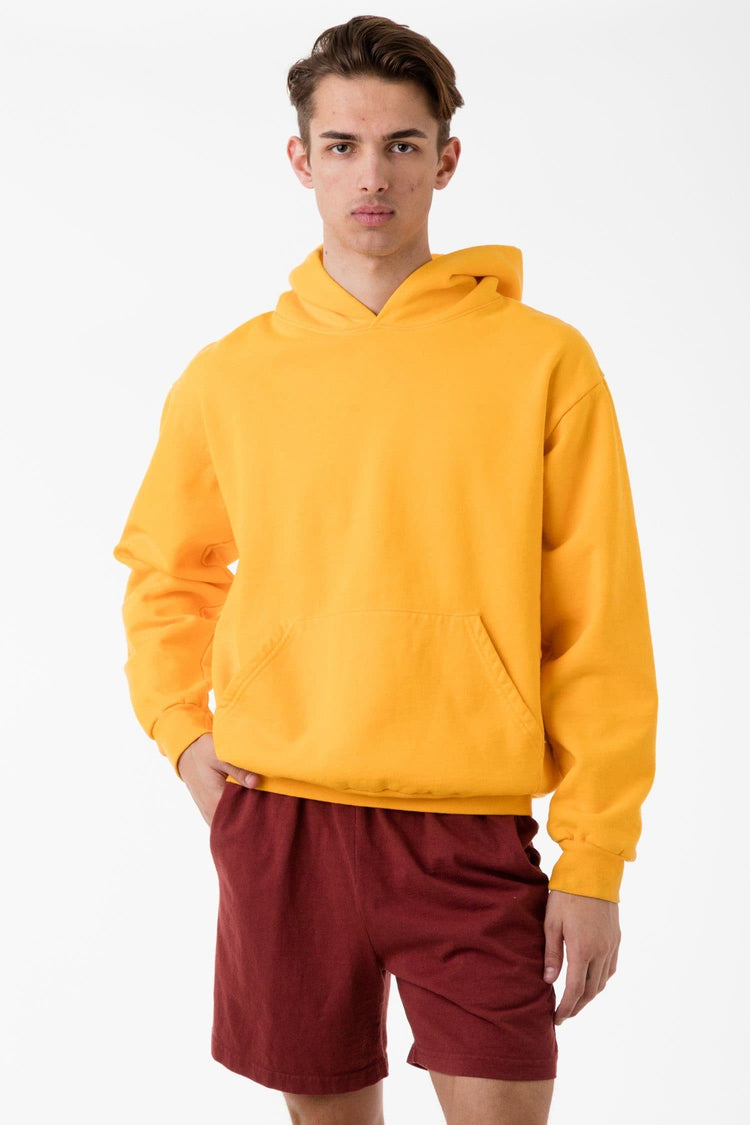 Los Angeles Apparel | Heavy Fleece Hooded Pullover Sweatshirt in Navy, Size 2XL