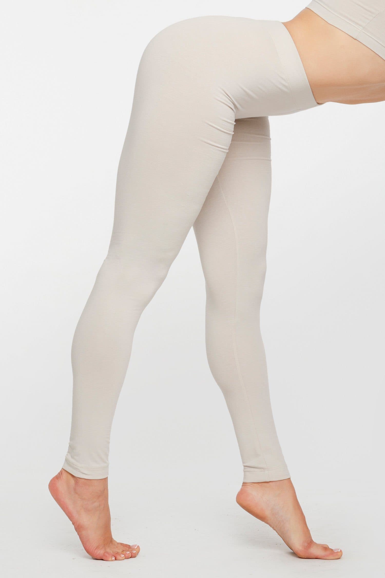JKC USA Selected Premium Cotton Full Length Solid Color Leggings  OP-1851,Small,White at  Women's Clothing store