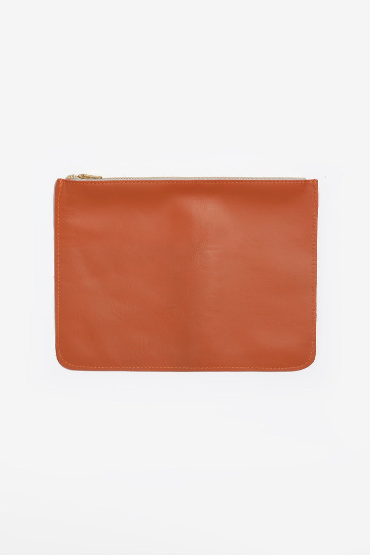 RLH3434 - Small Leather Zip Pouch – Los Angeles Apparel