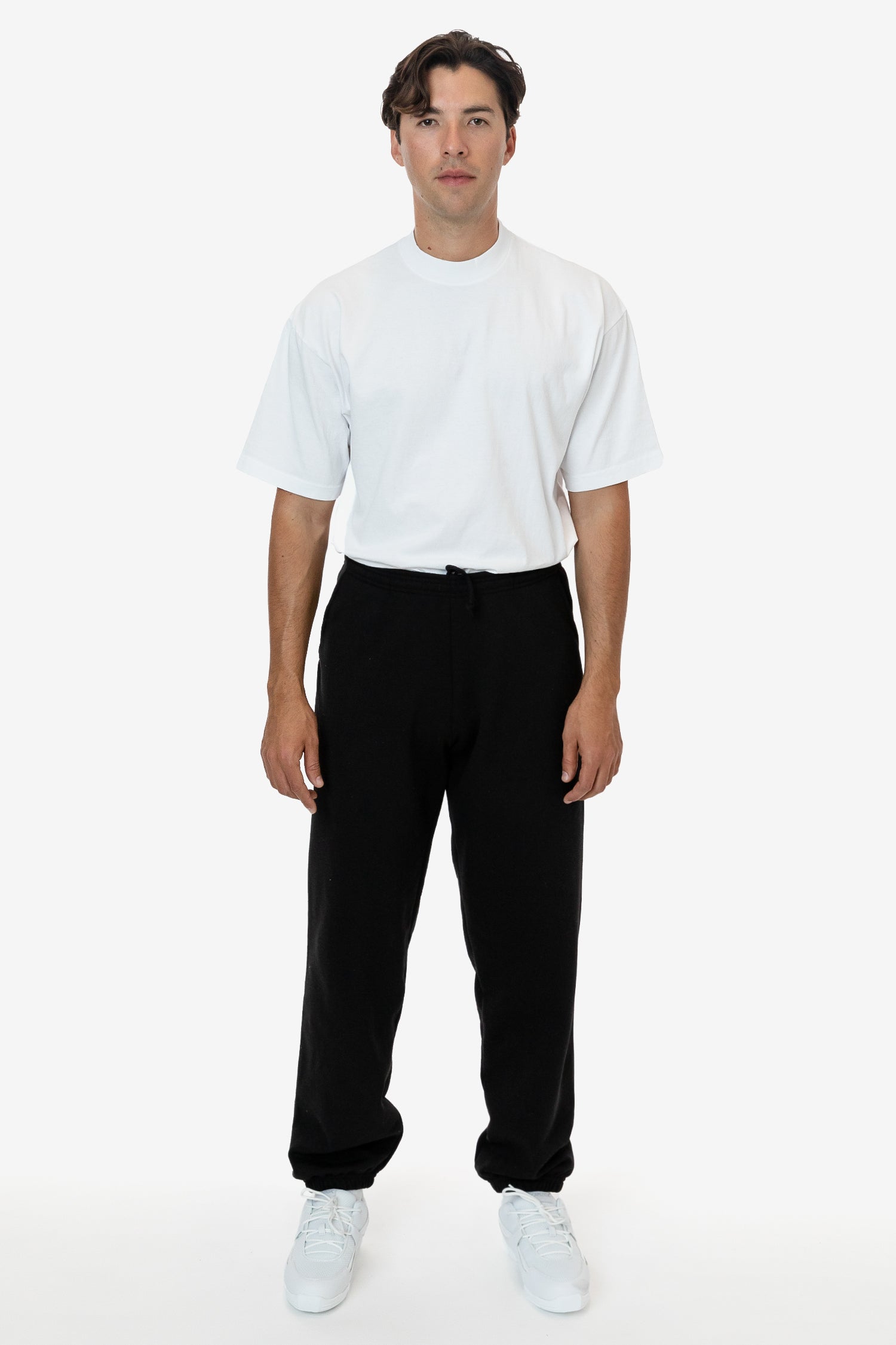 Wholesale Men's 4 Pocket Fleece Sweatpants, S-XL, Black