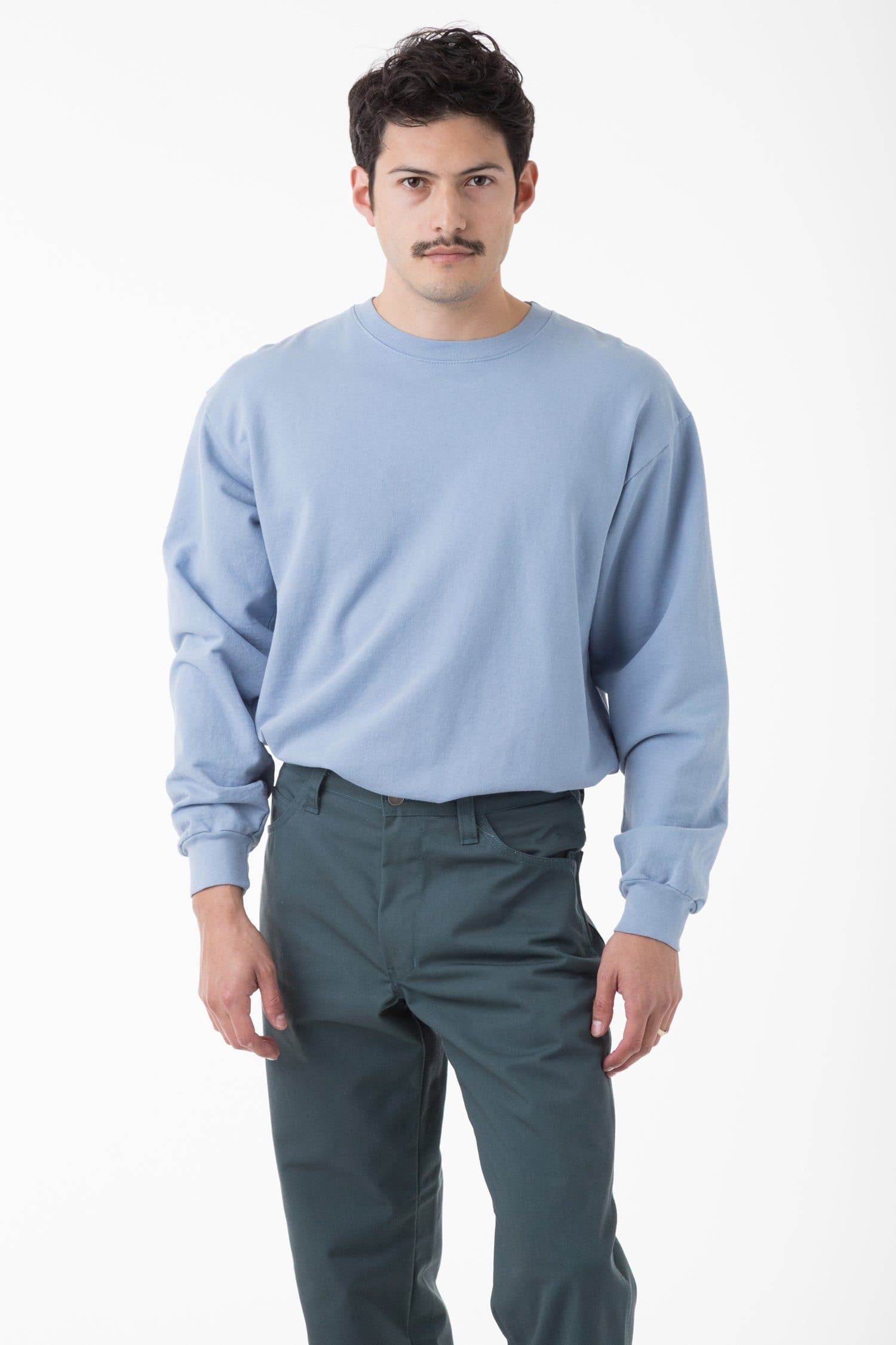 MWT07GD - Long Sleeve Garment Dye French Terry Pullover