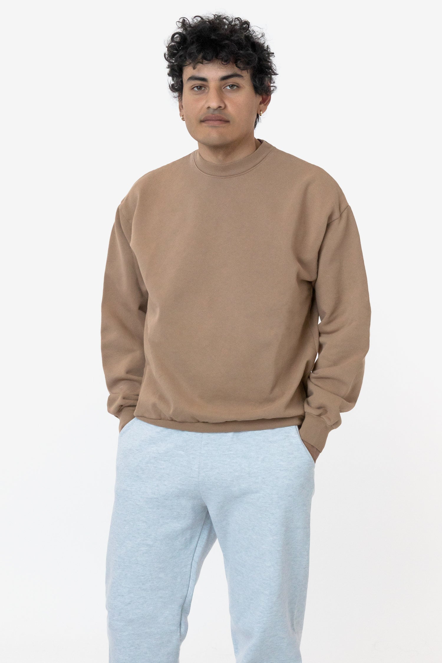 HF07GD - 14oz. Garment Dye Heavy Fleece Pullover Crewneck Sweatshirt (New &  Now)