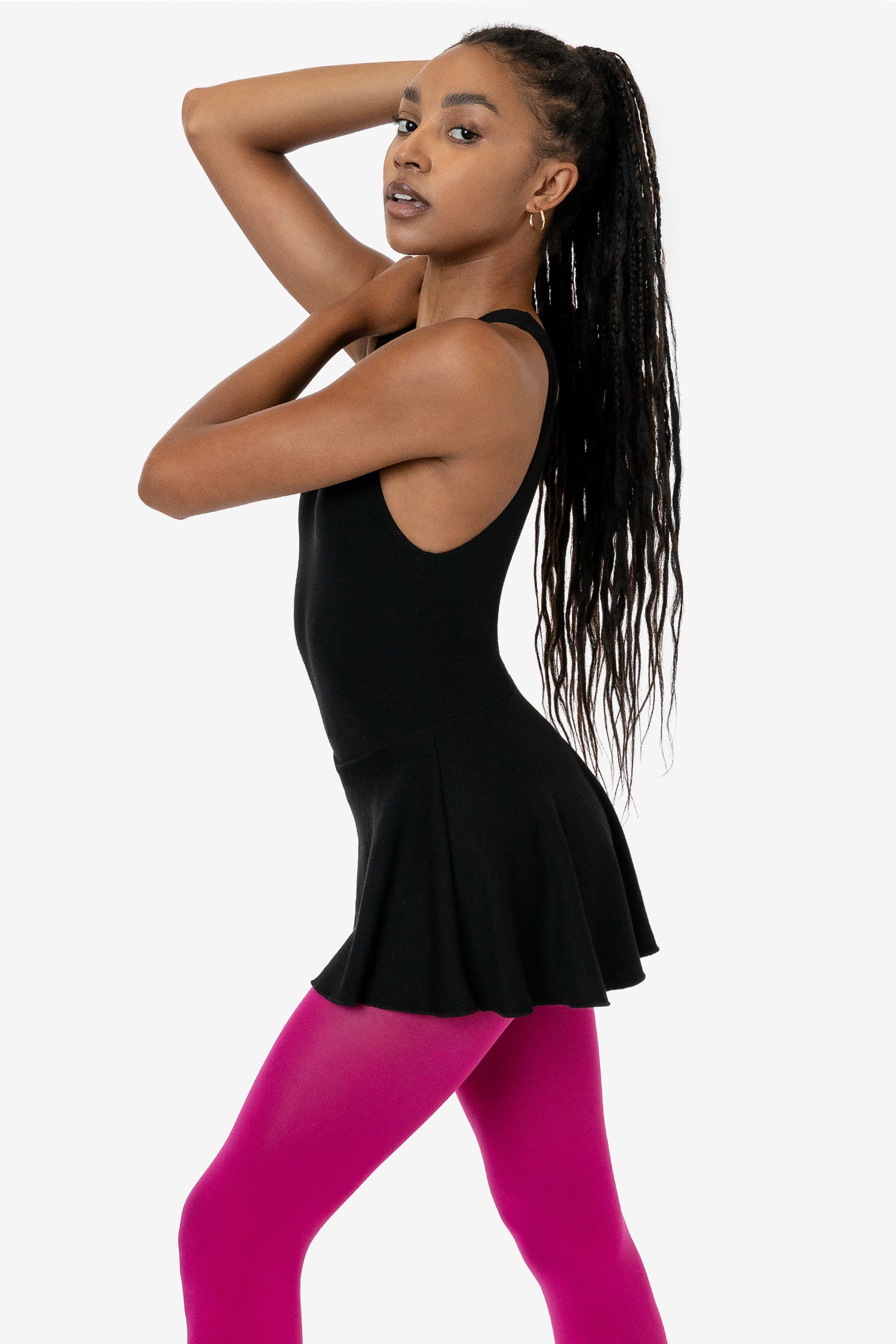 Black Leotard And Pink Tights