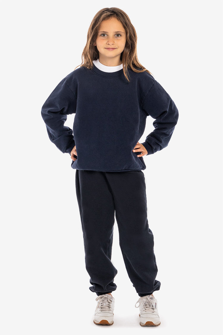 HF107GD Kids Sweatshirt Garment – Crew Los Angeles Dye - Apparel Heavy Fleece