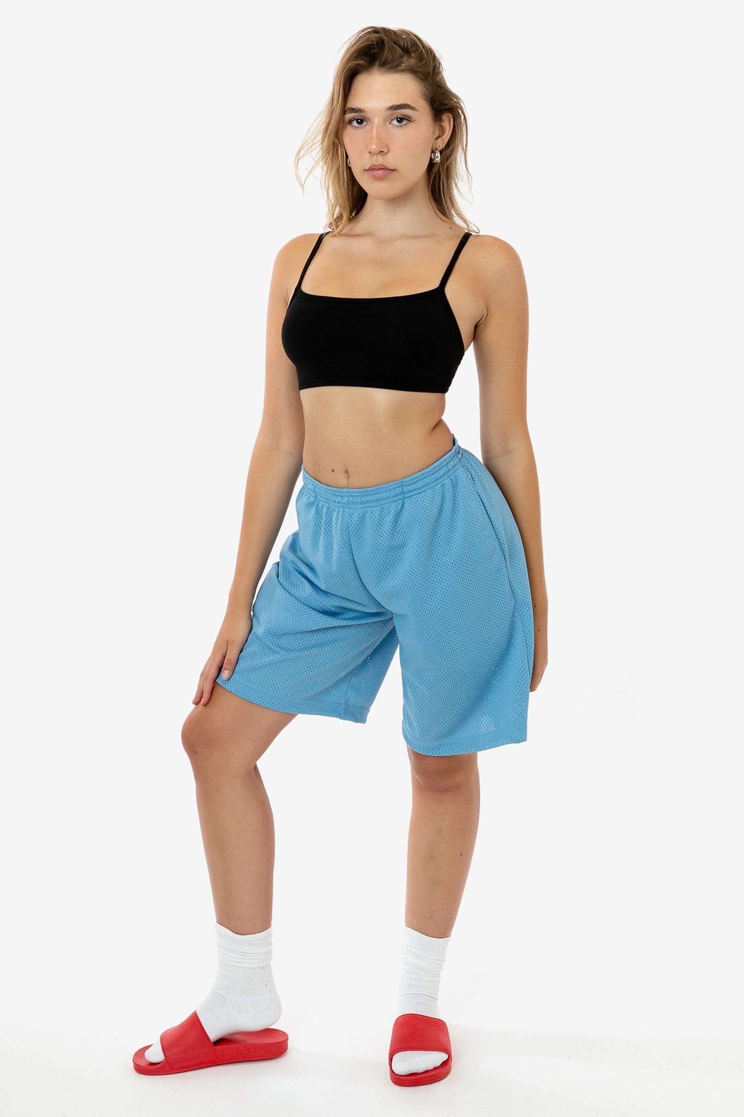 Wholesales 2023 pants sports cotton Spandex Workout Shorts Mesh