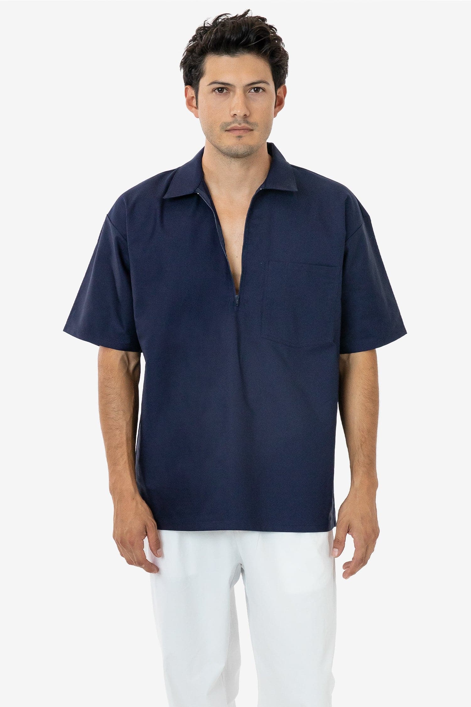 RCP409 - Oxford Zip-Up Work Shirt