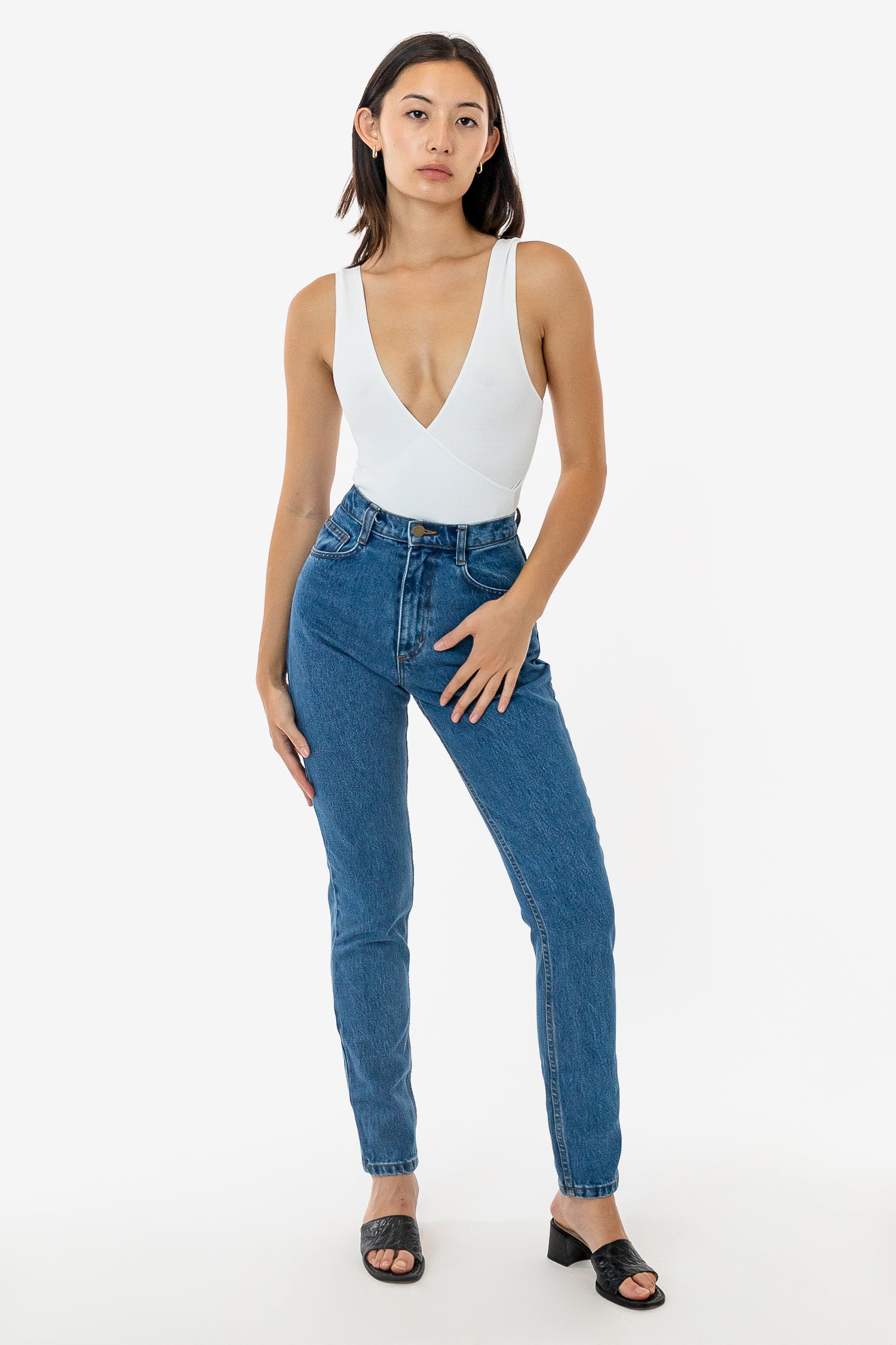 Tapered Jeans Slim Jeans With Jordans RDNW701 High Waisted Tapered