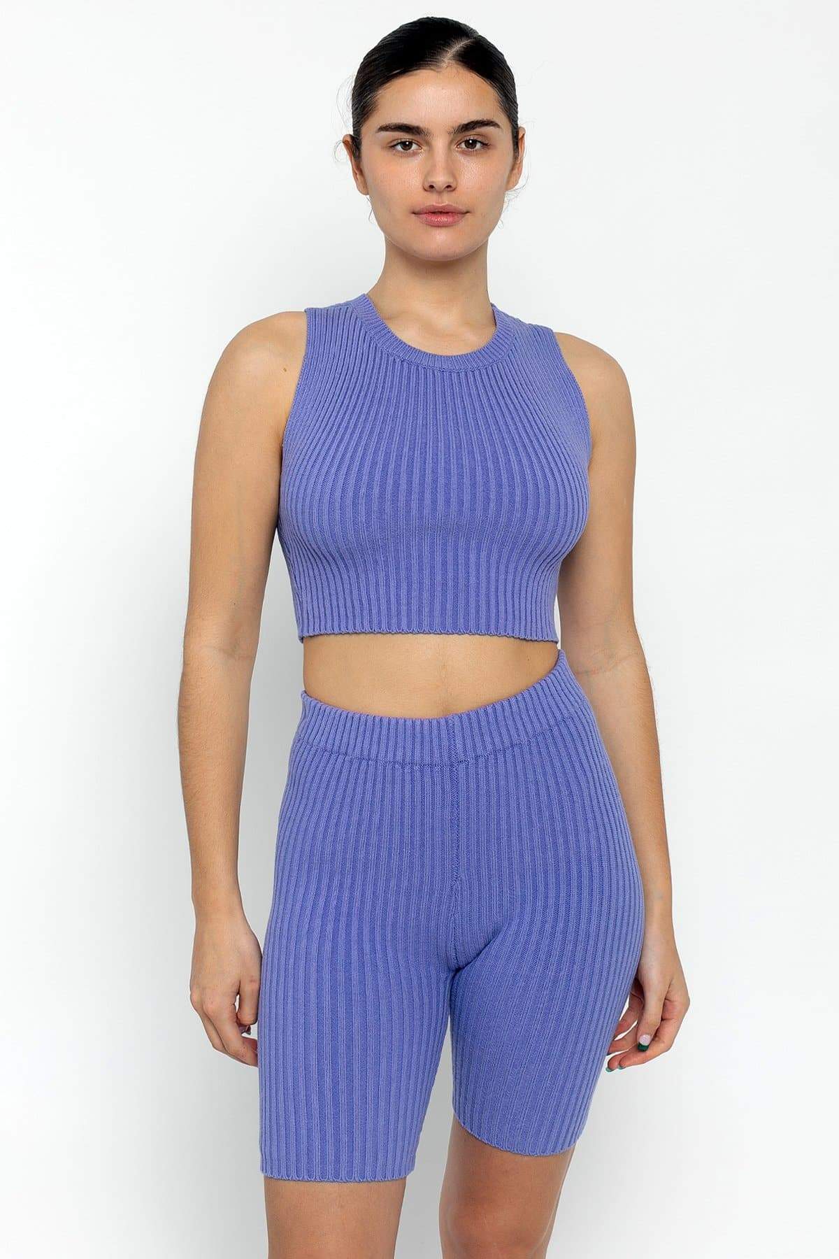 Ultra Ribbed Life Style RFK50 - Ultra Heavy Knit Ribbed Crop Top – Los Angeles Apparel