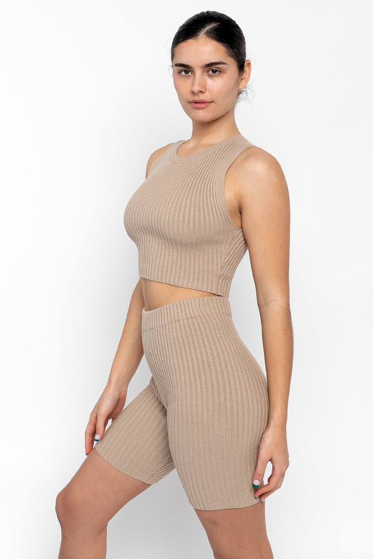 Heavy Ribbed Cropped Sweater