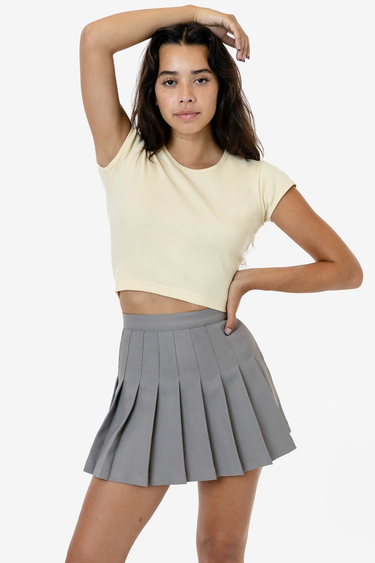 STYLISH GREY SKIRT AND TOP WITH BELT FOR WOMEN -MOEST001G –