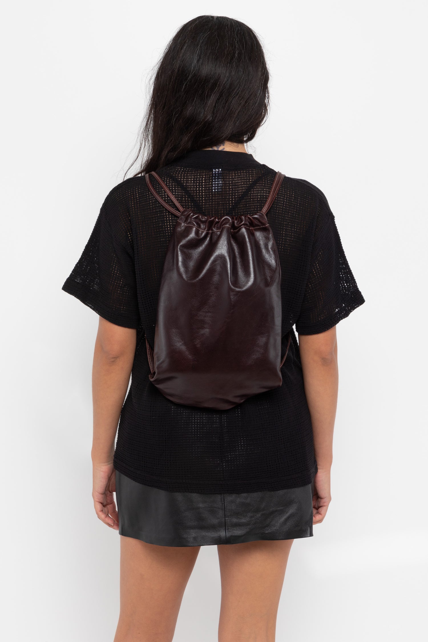 best drawstring backpack leather TOP FLAP Piel so its easy to dig through and find what you need Detroit Drawstring Backpack. Handmade Upcycled