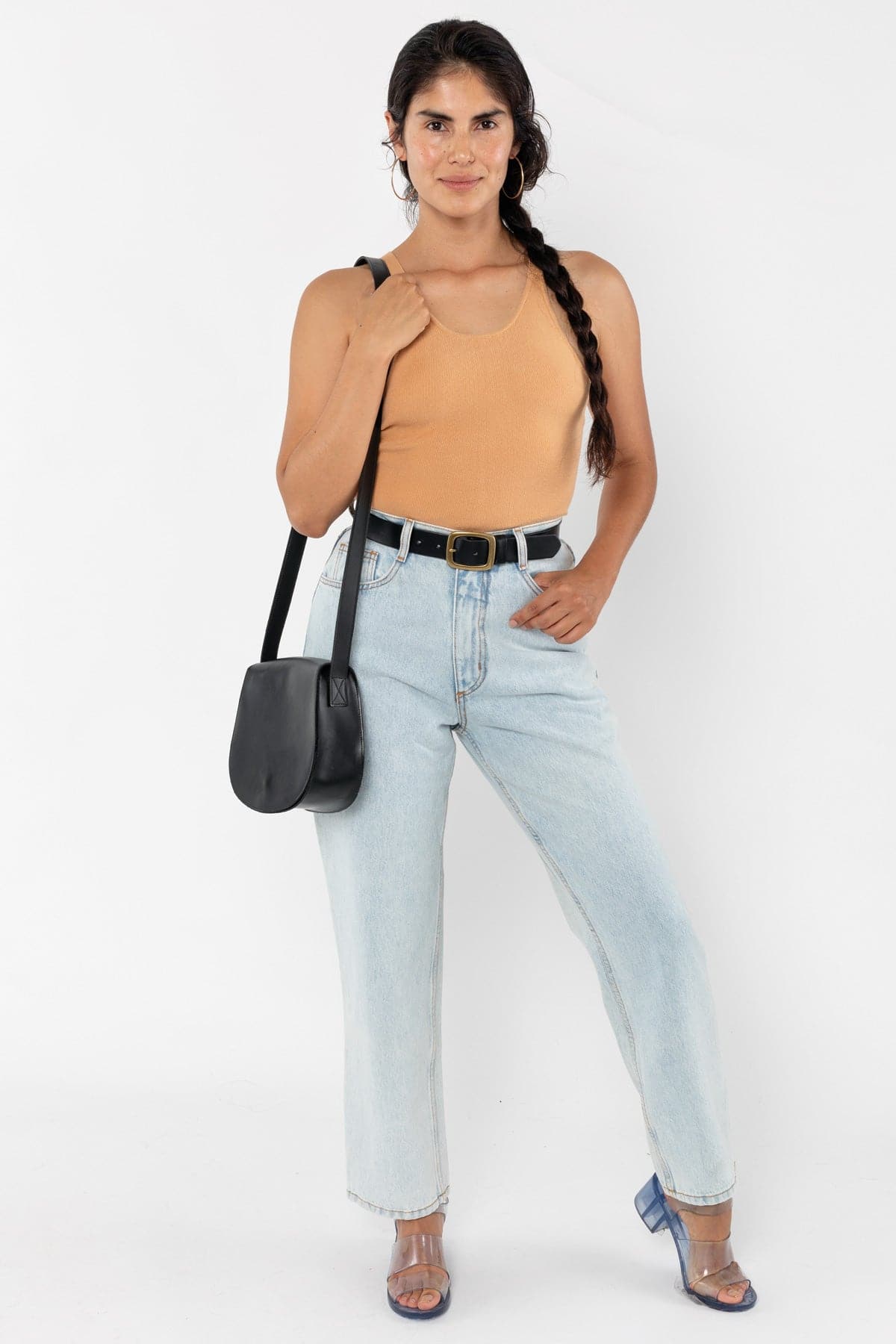 RLH3453 Classic Leather Saddle Bag – Los Angeles Apparel