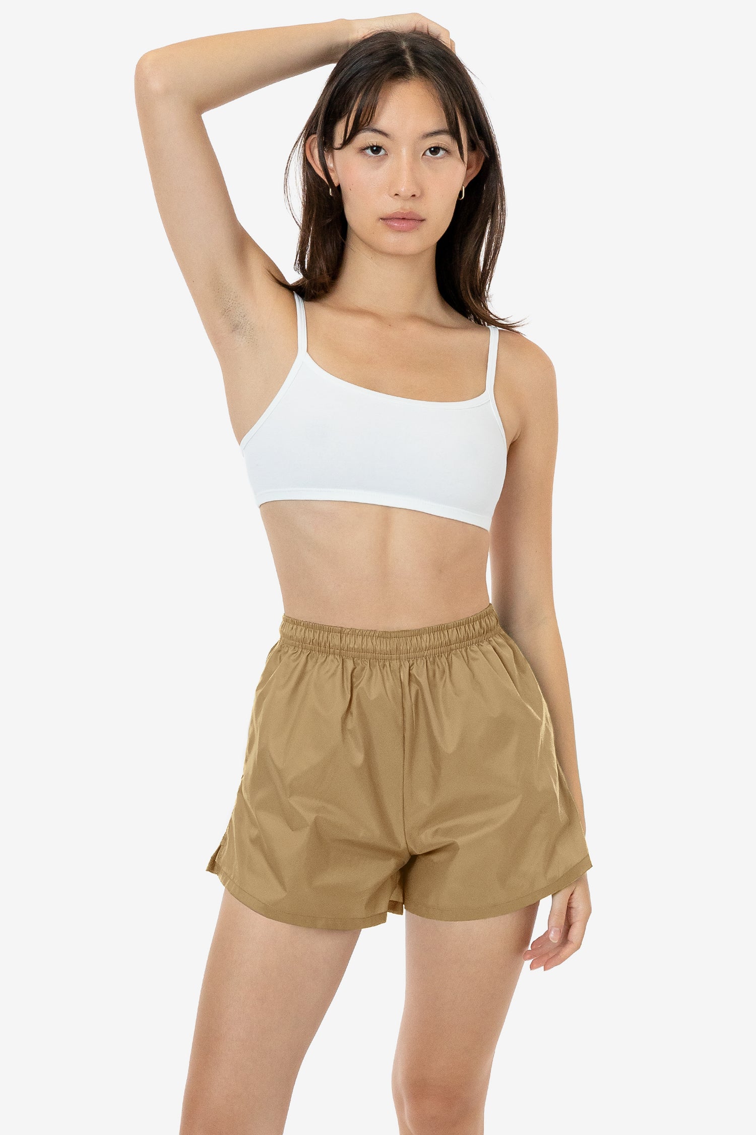 Nylon store shorts womens