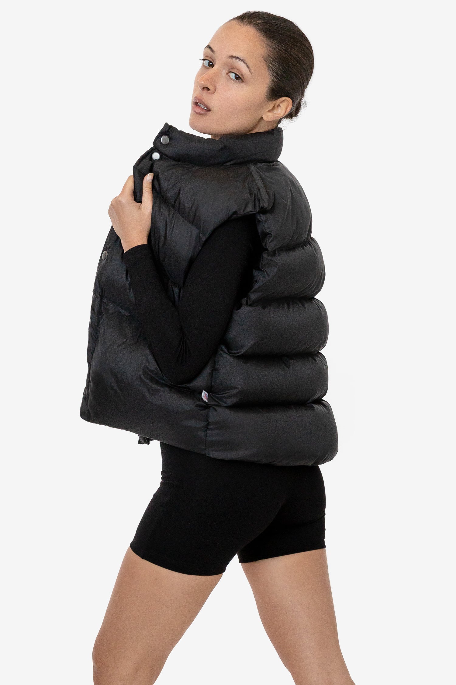 nylon puffer vest