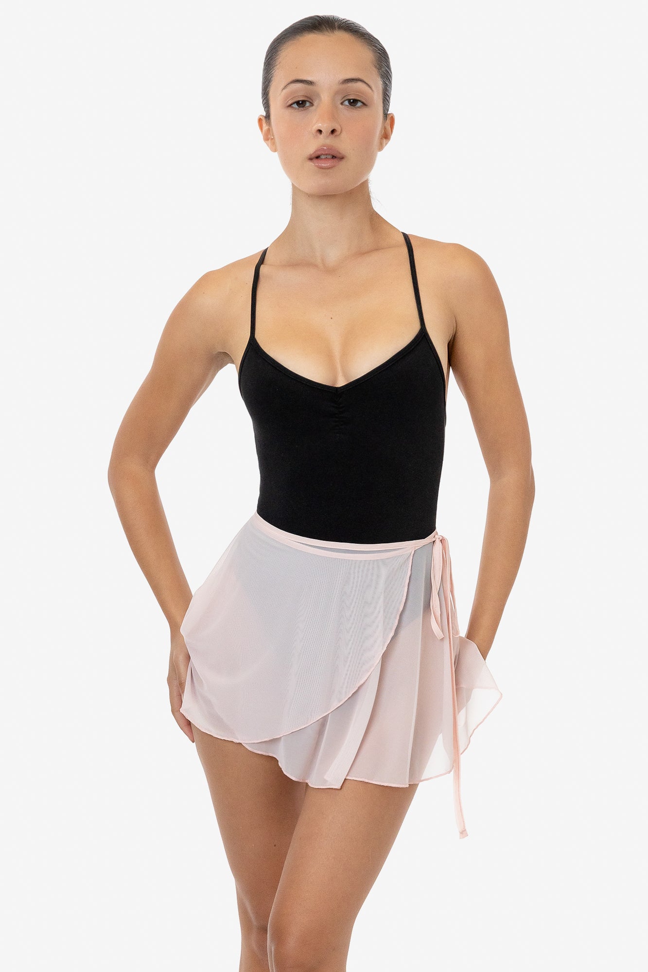 RNS300 Micro Mesh Ballet Wrap Skirt – Los Angeles Apparel