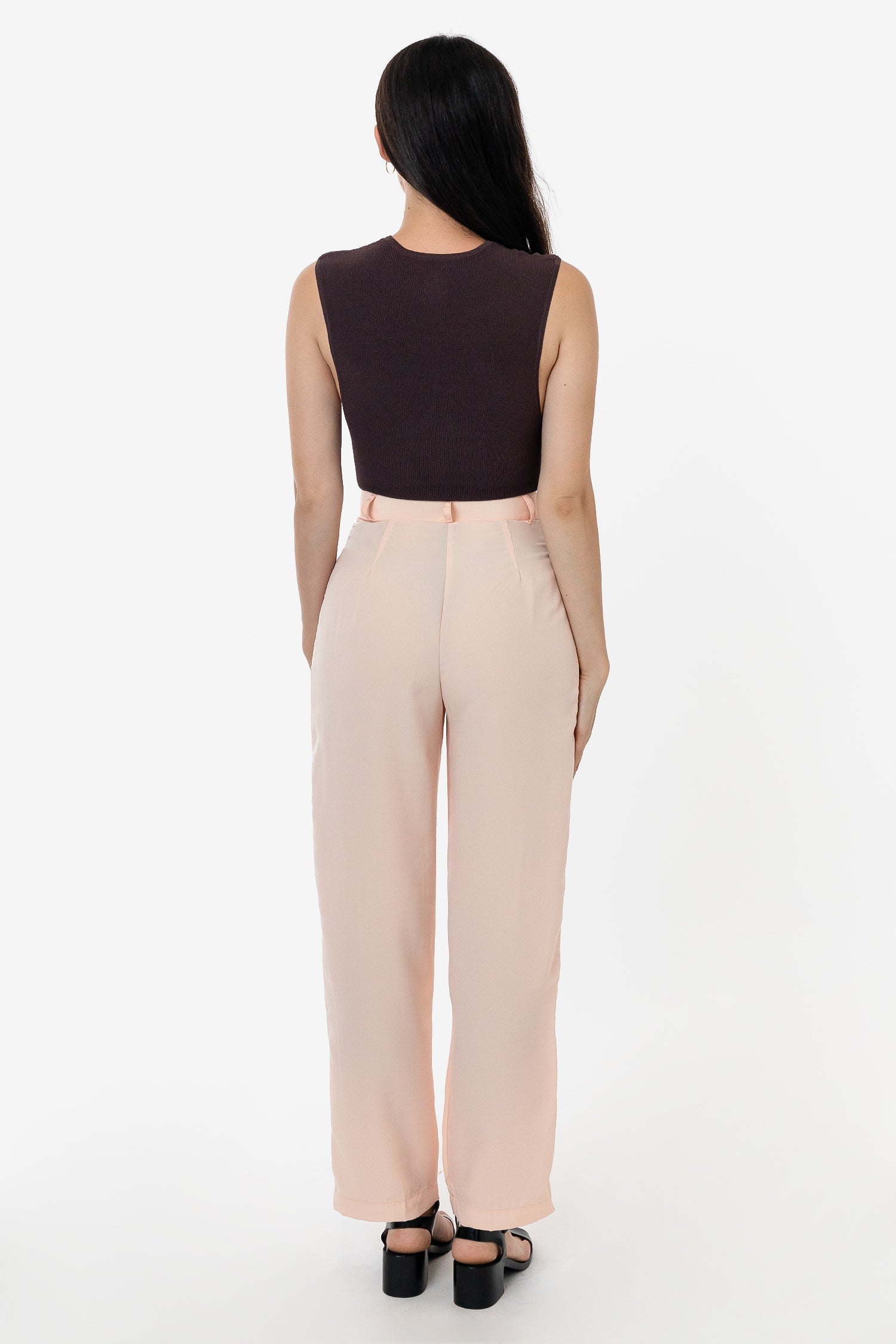 RSAPP350 - Poly Pleated Straight Leg Pant – Los Angeles Apparel