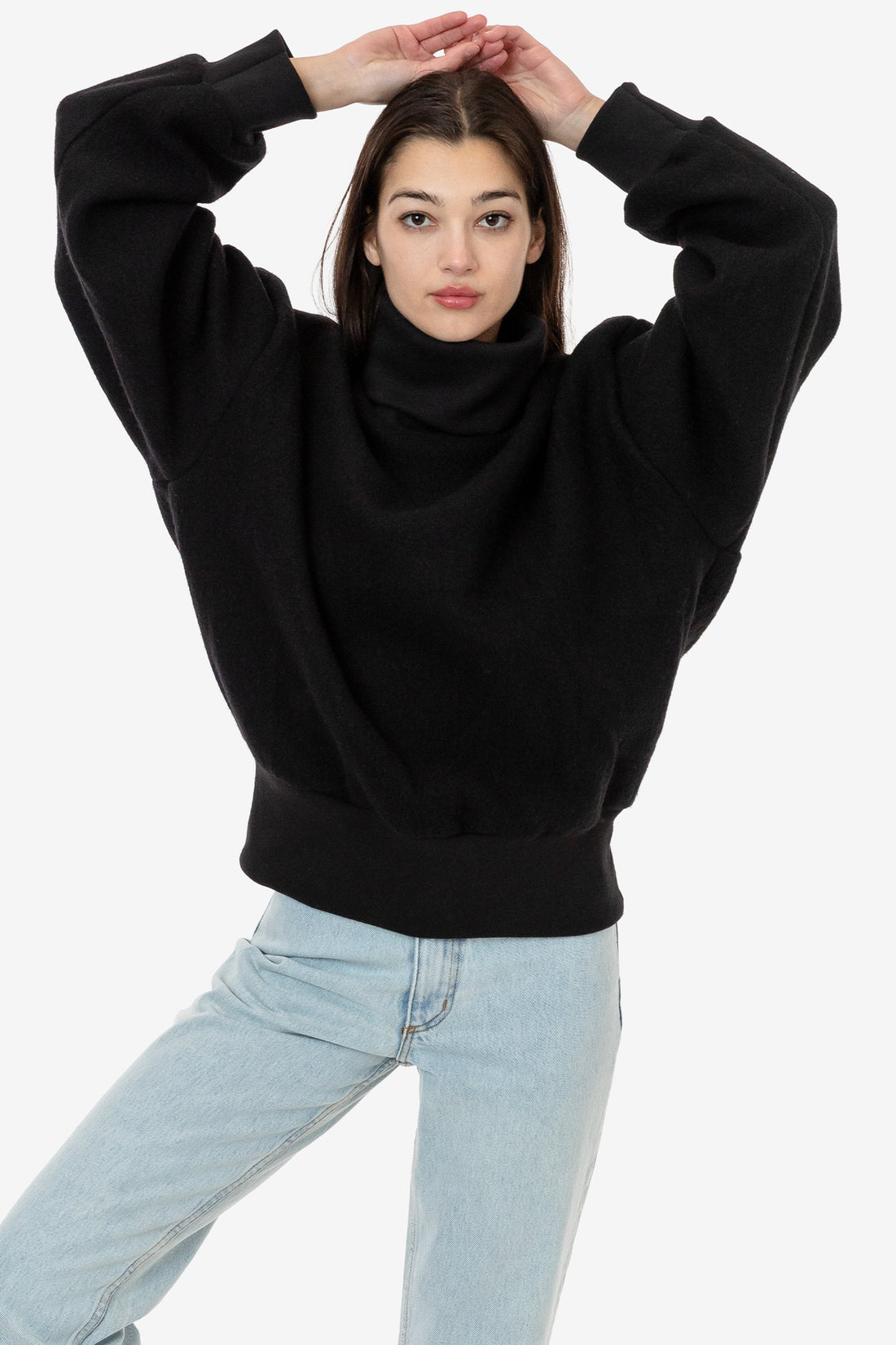 RWHR313 - Wool Turtleneck Sweater with Heavy Cotton Rib – Los Angeles ...