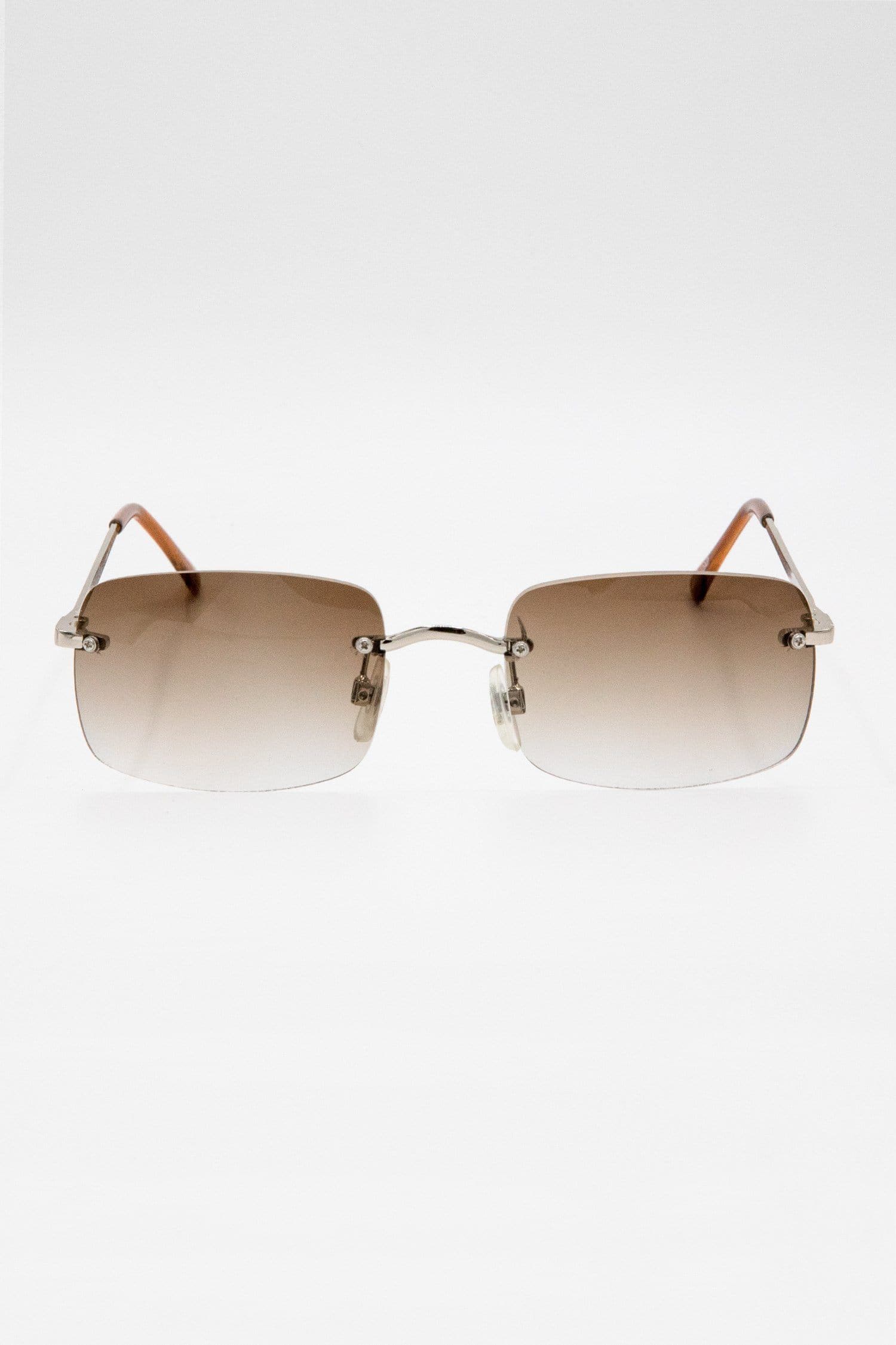 Rectangle sunglasses brown clear ombre oversize designer Oversized Sunglasses for Men and Women - Large & Big  main image 3