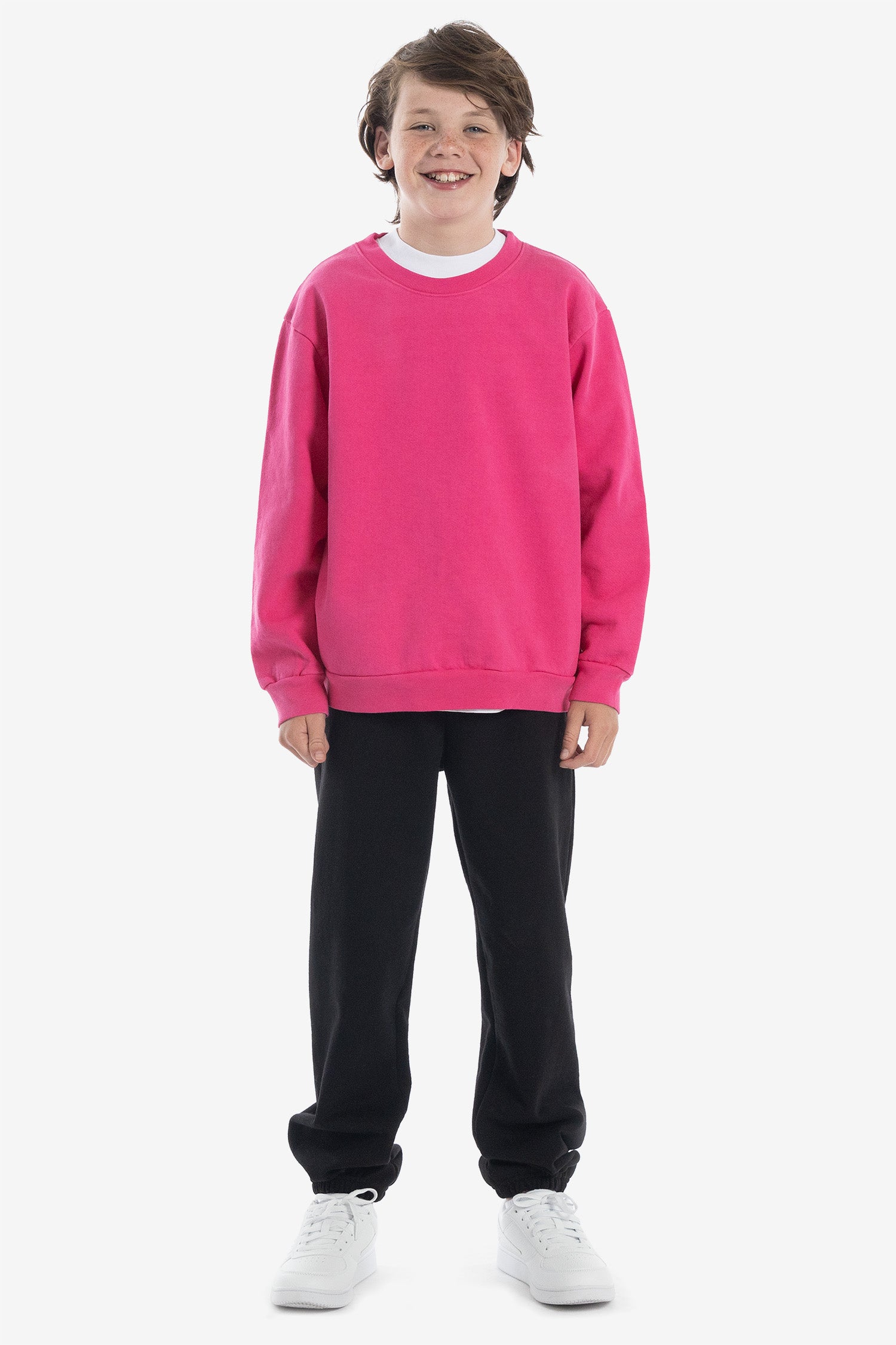 Pink best sale sweatshirt boys